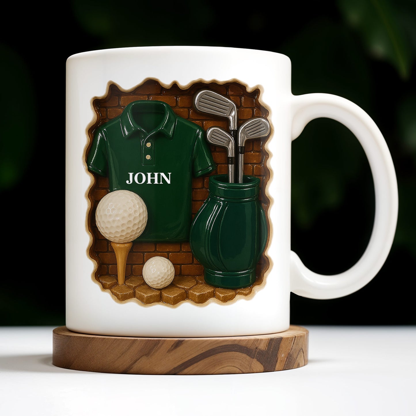 Célébrez votre amour du golf, des maillots de golf, des balles de golf, des clubs de golf et du sac de golf - Tasse à café personnalisée - GOLF005_MG