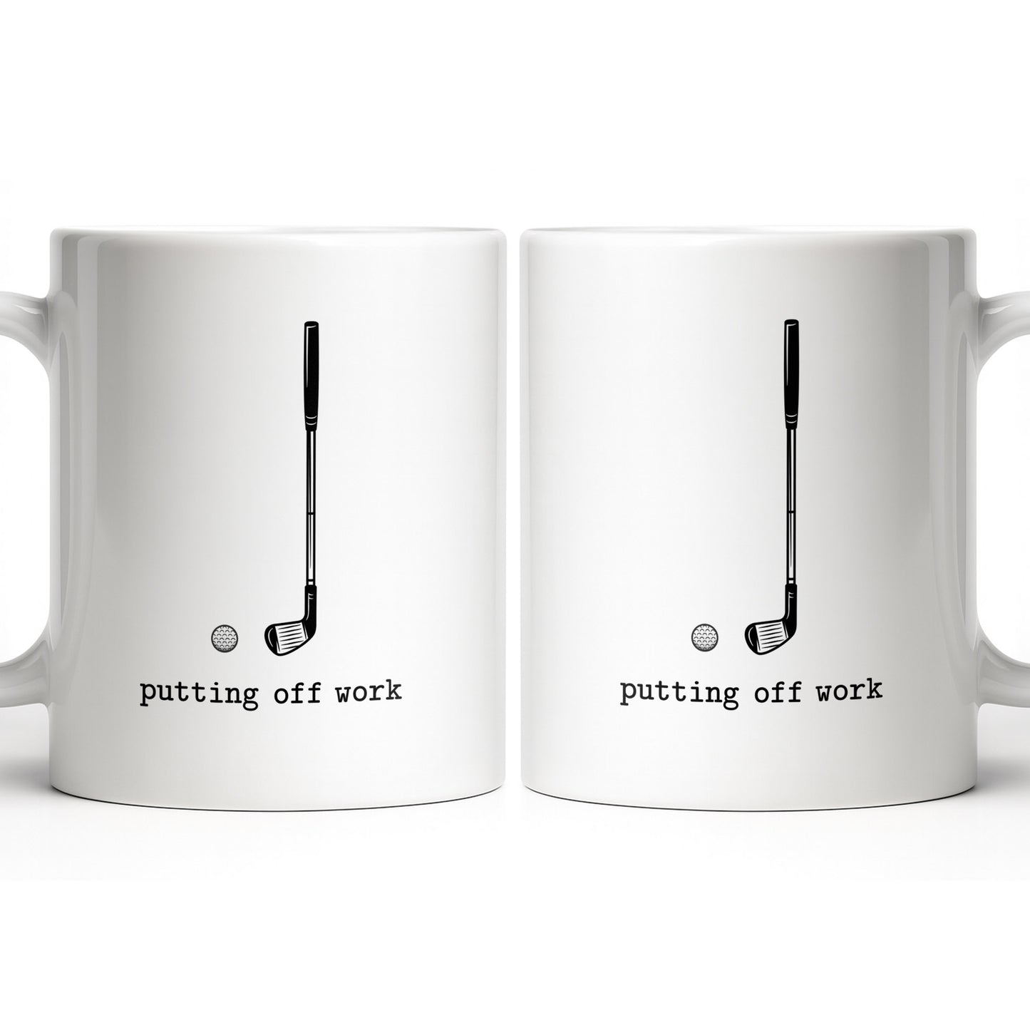 Putting Off Work Golf Club and Ball Design