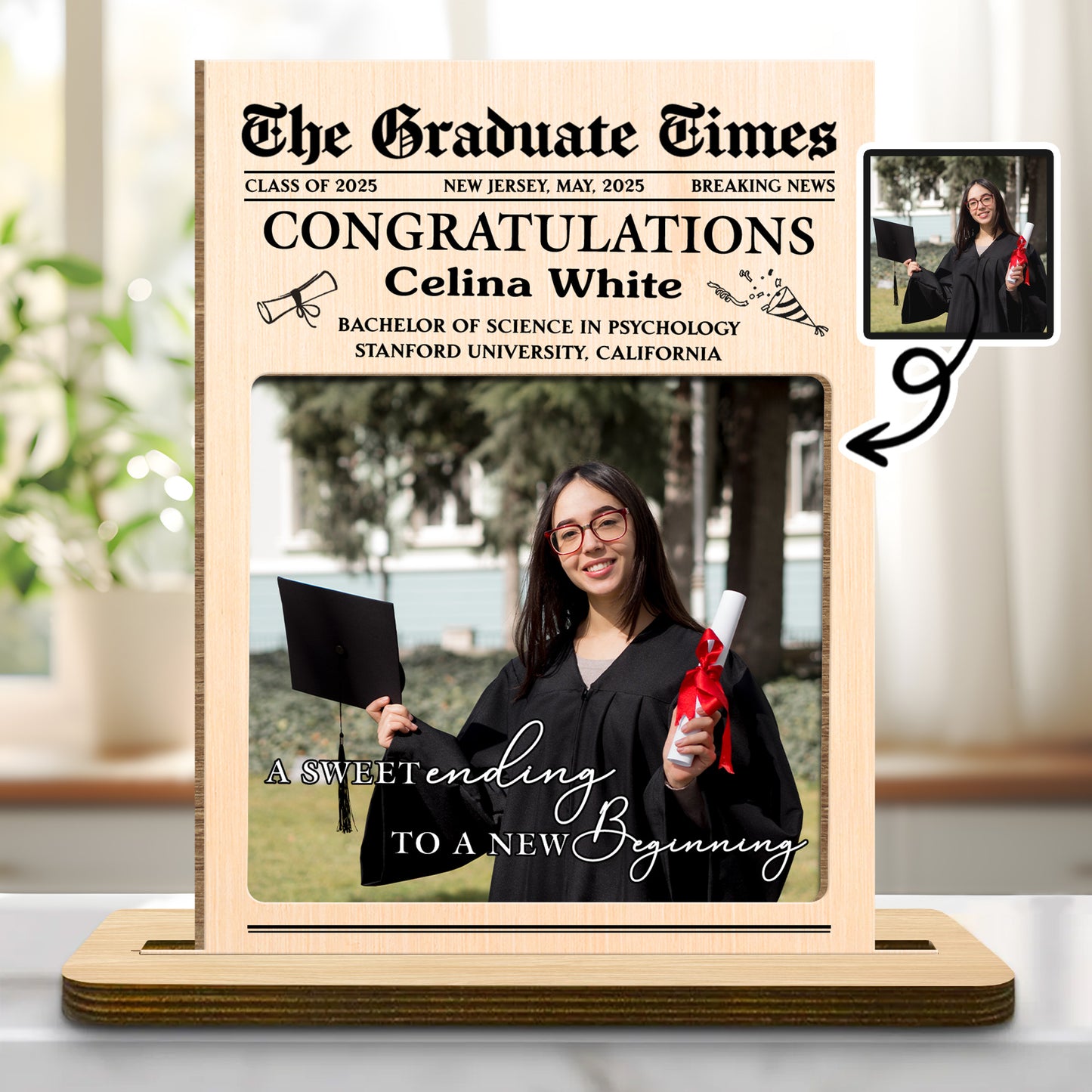 A Sweet Ending To A New Beginning With Graduate Cap And Diploma