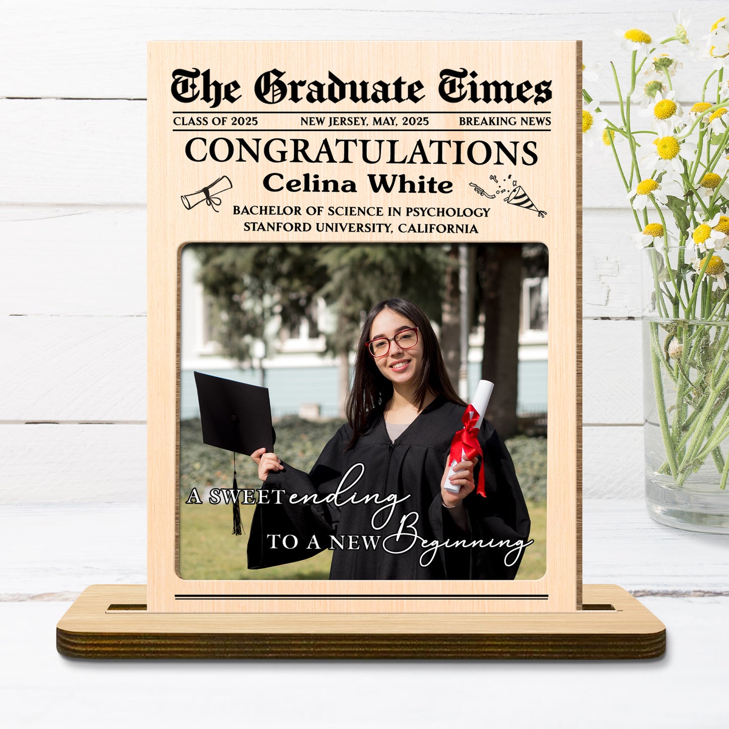 A Sweet Ending To A New Beginning With Graduate Cap And Diploma