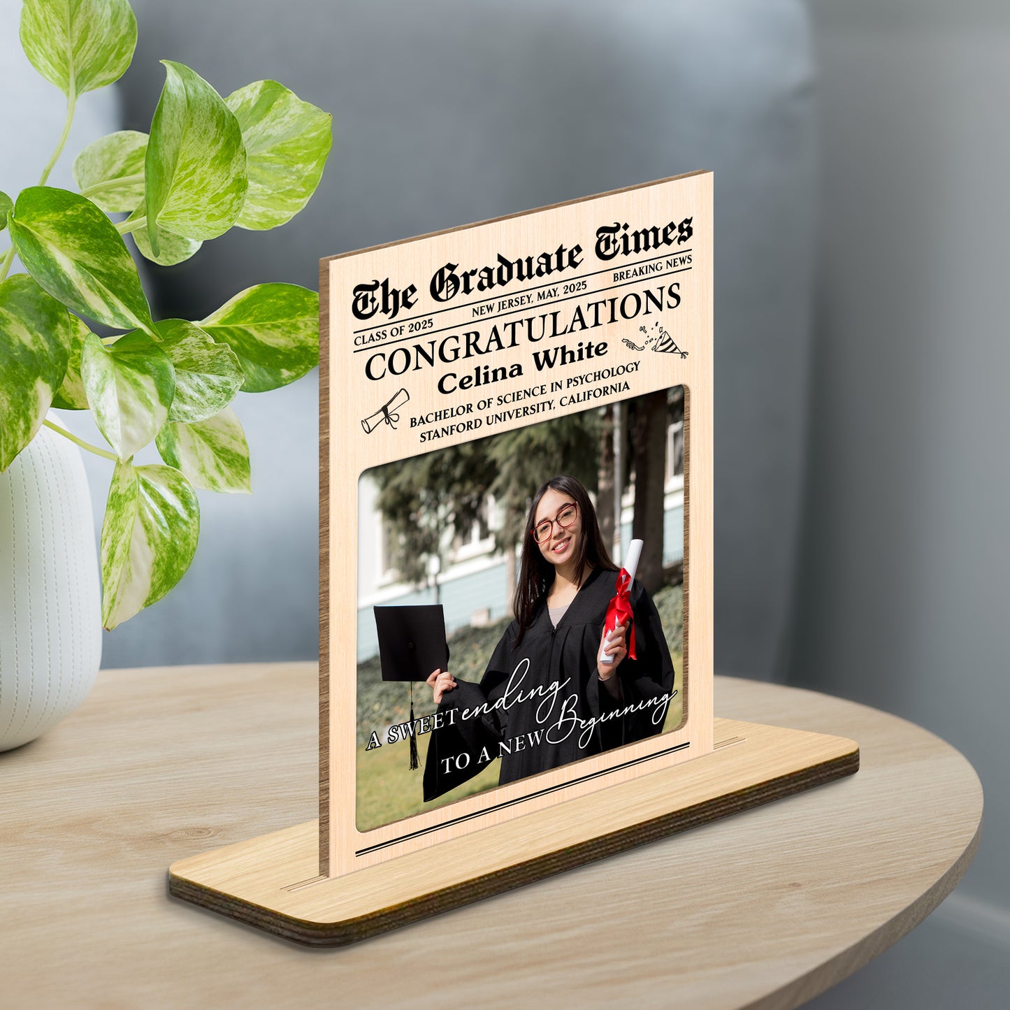 A Sweet Ending To A New Beginning With Graduate Cap And Diploma