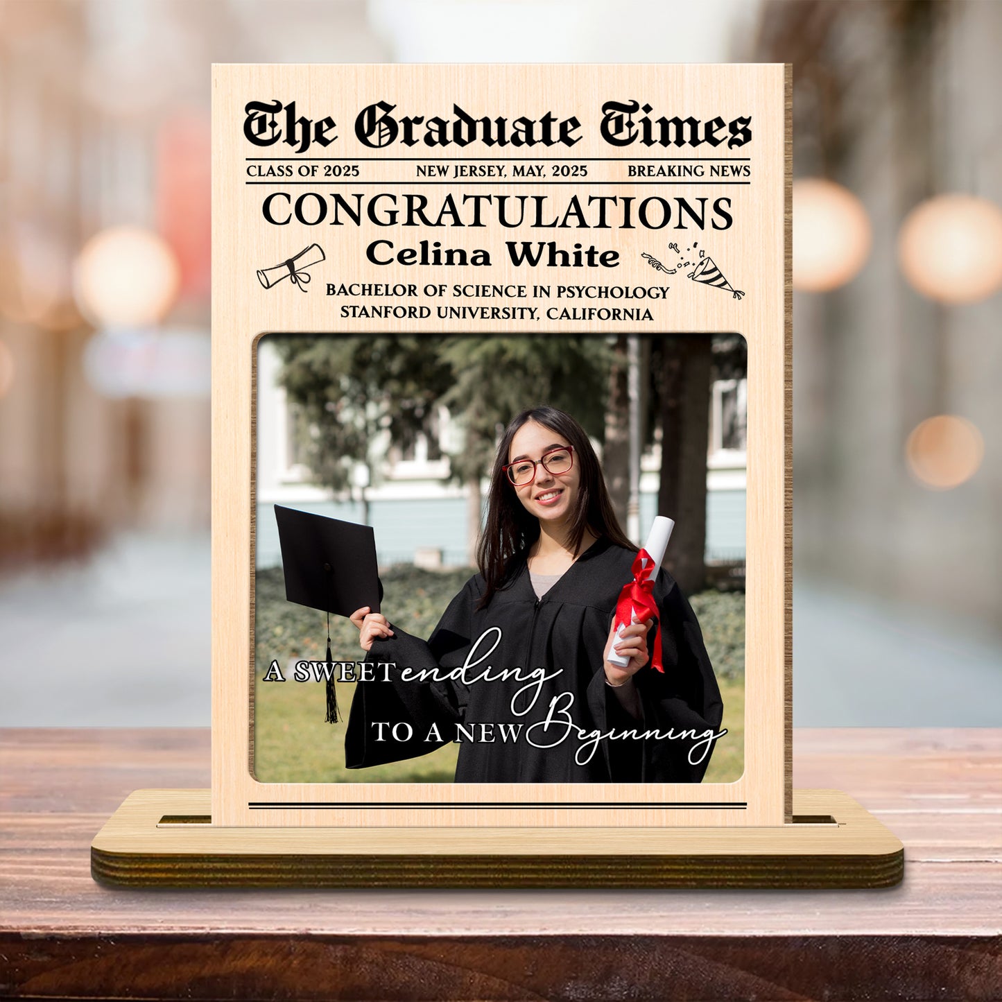 A Sweet Ending To A New Beginning With Graduate Cap And Diploma