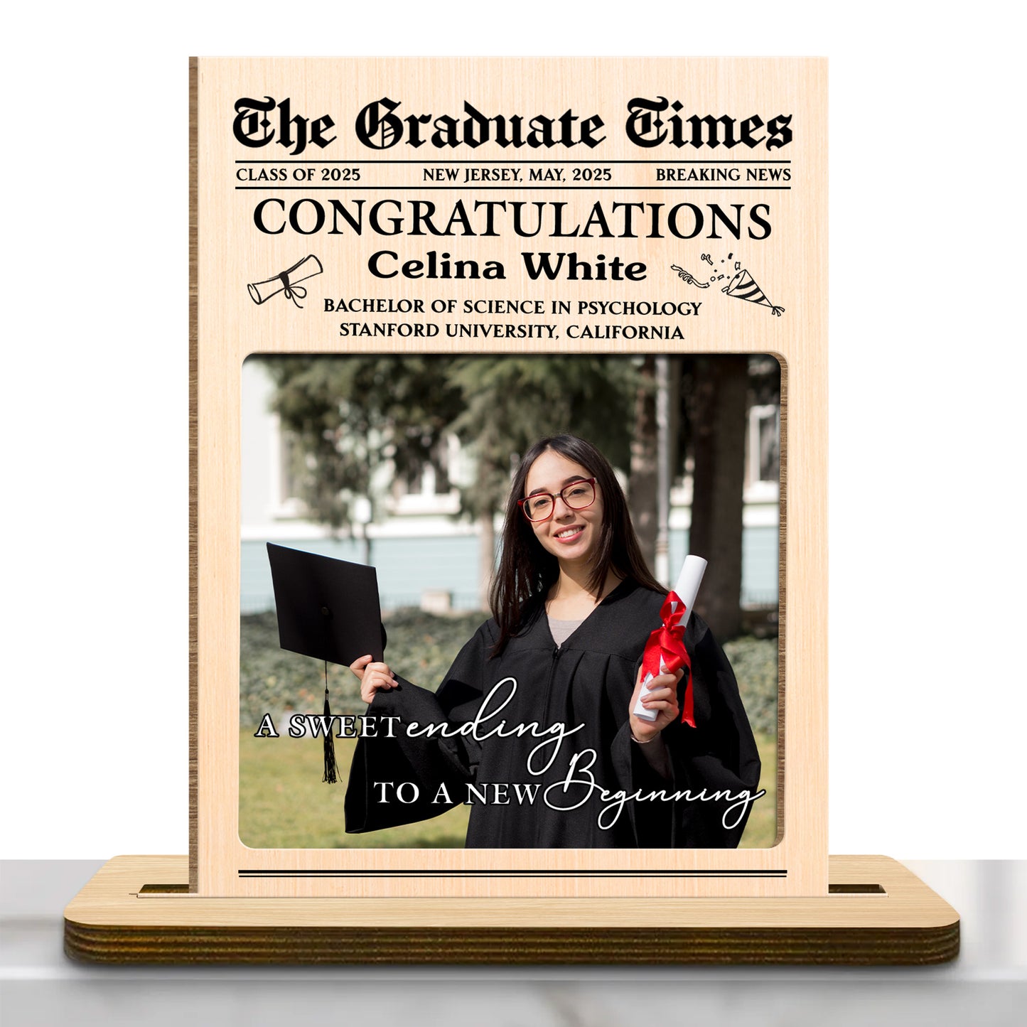 A Sweet Ending To A New Beginning With Graduate Cap And Diploma