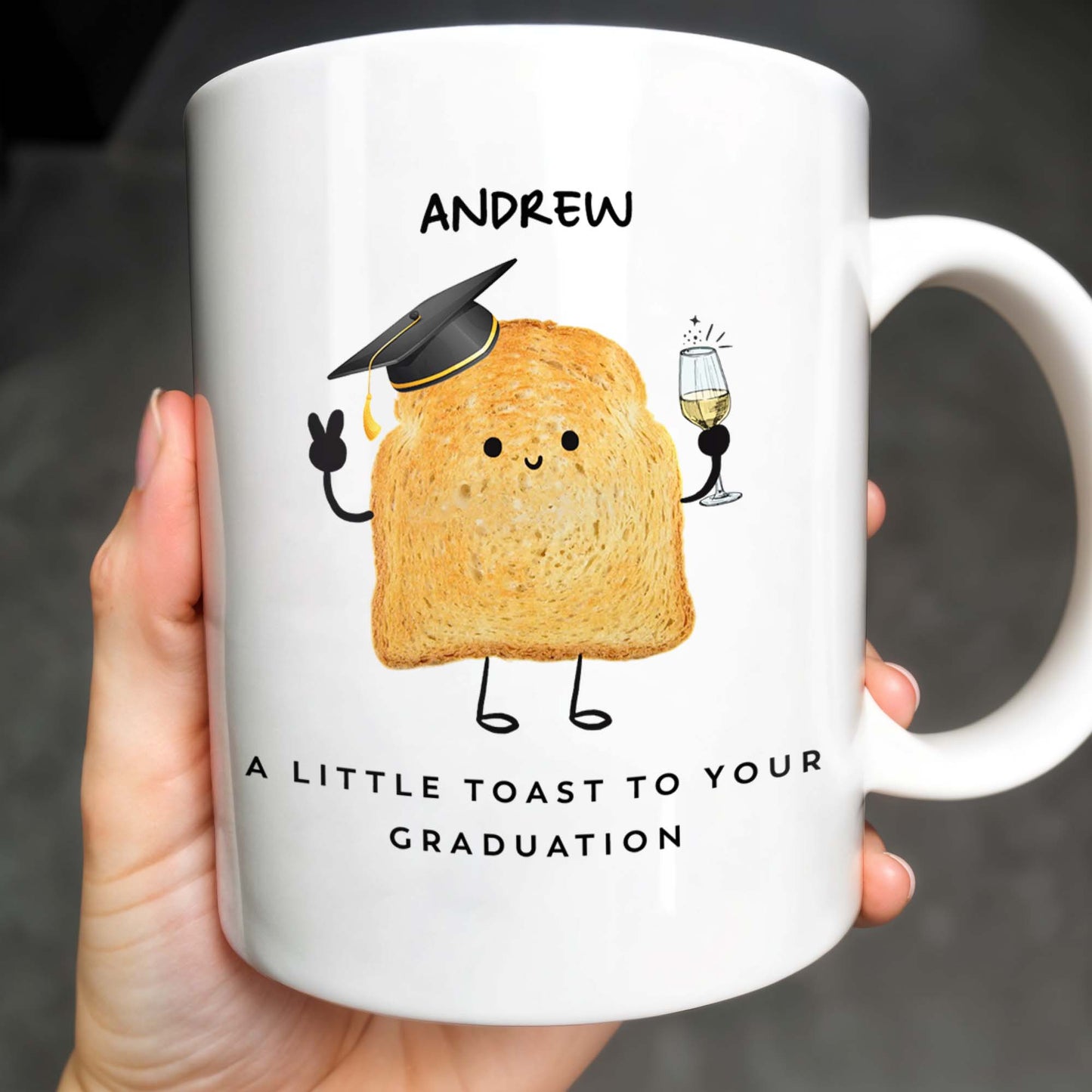 A Little Toast To Your Graduation Toast With Mortarboard