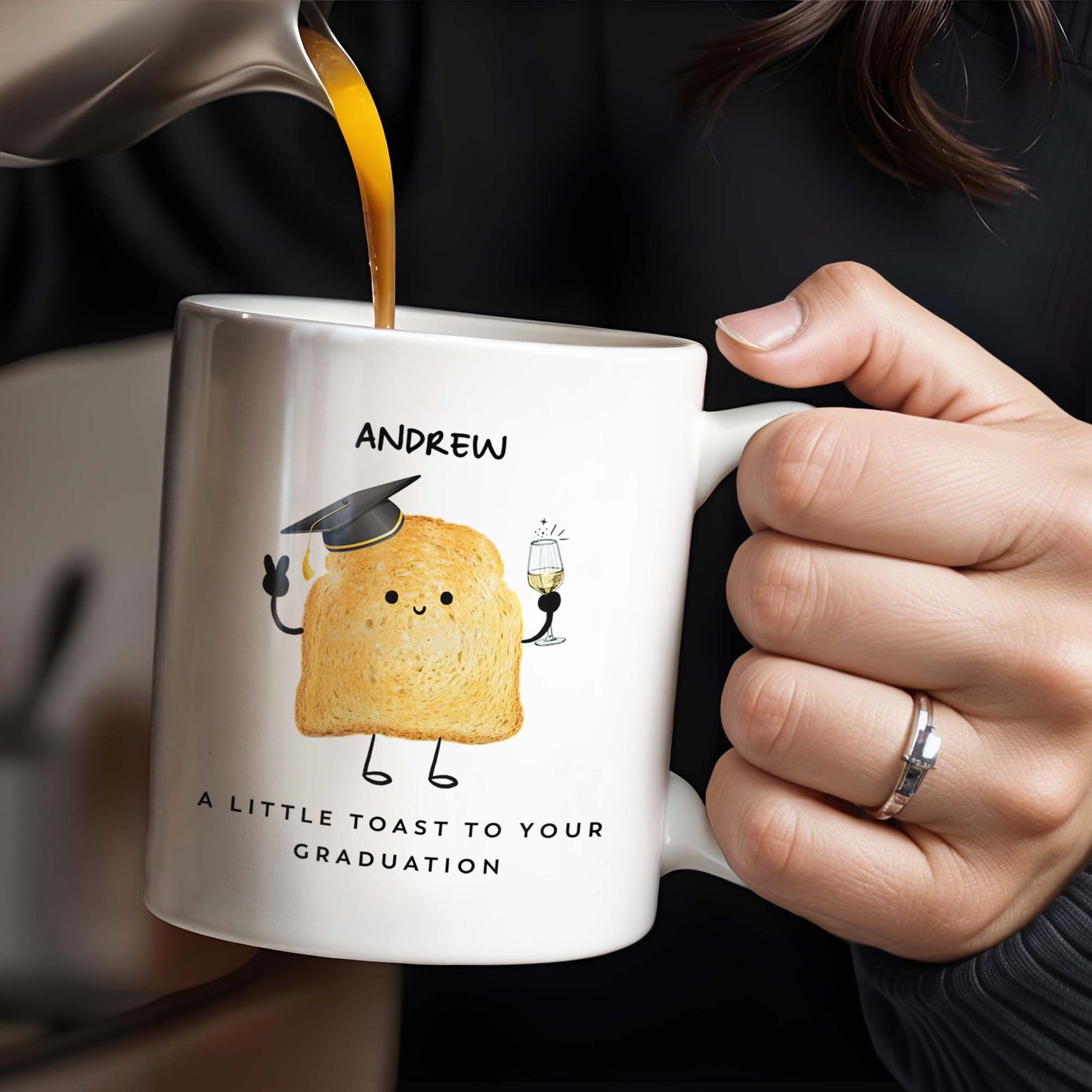 A Little Toast To Your Graduation Toast With Mortarboard