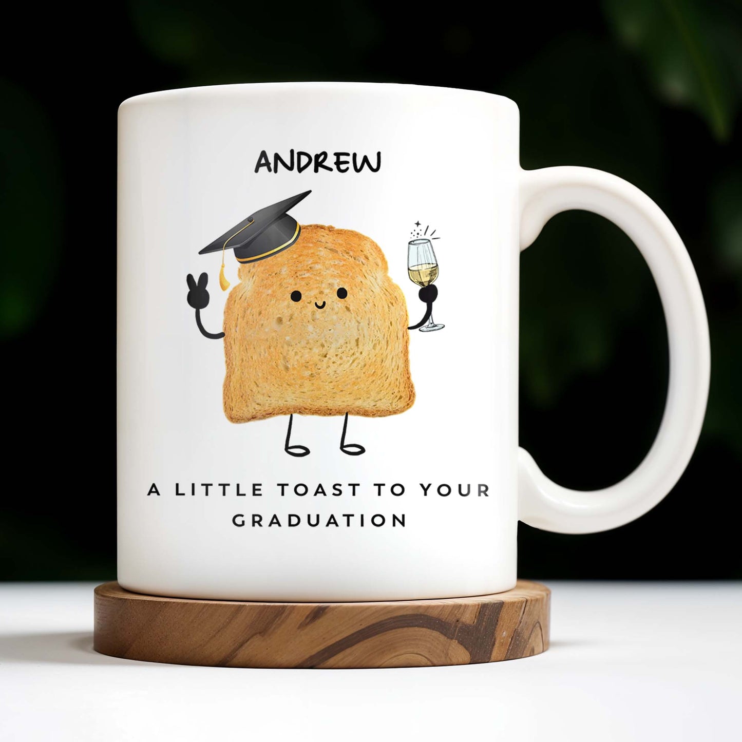 A Little Toast To Your Graduation Toast With Mortarboard