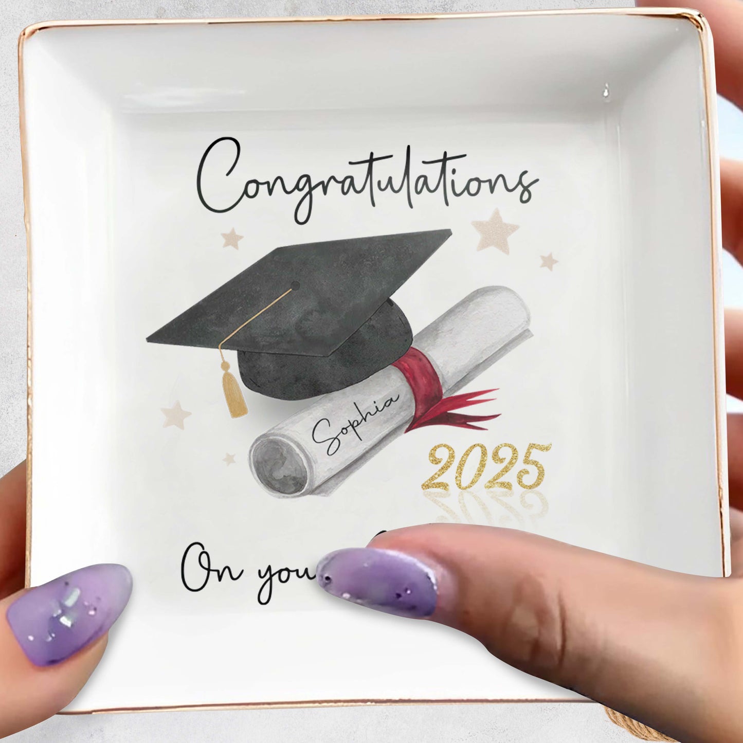 Congratulations On Your Graduation, Graduation Cap and Diploma