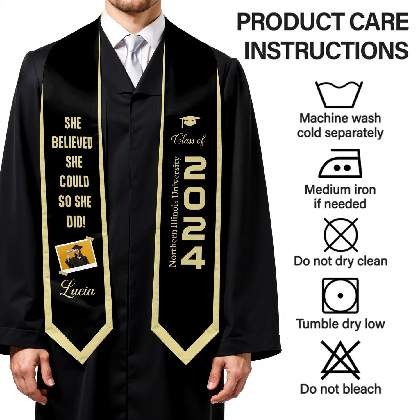 She Believed She Could So She Did, Graduation Cap and Diploma