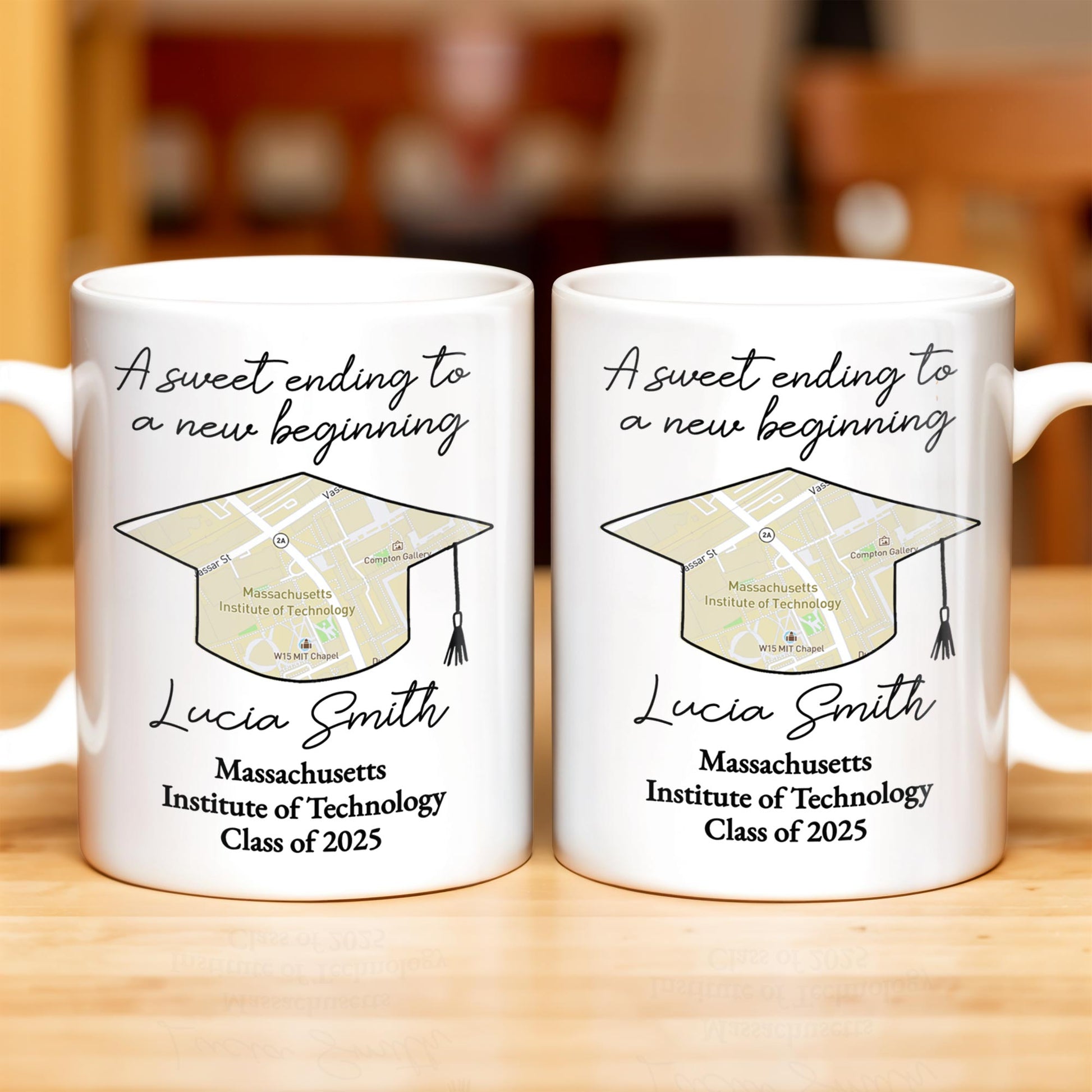 A Sweet Ending To A New Beginning, Graduation Cap And Diploma