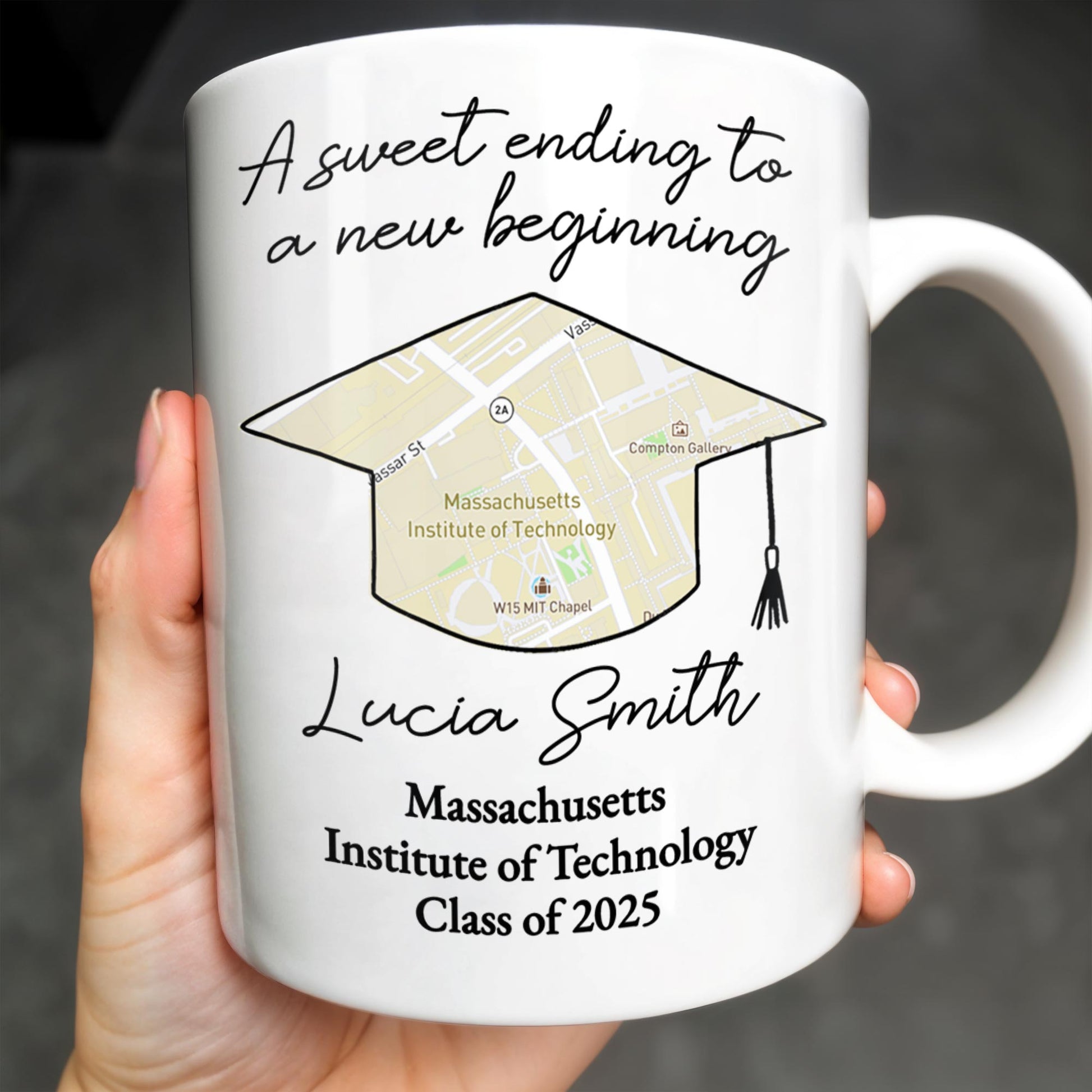 A Sweet Ending To A New Beginning, Graduation Cap And Diploma