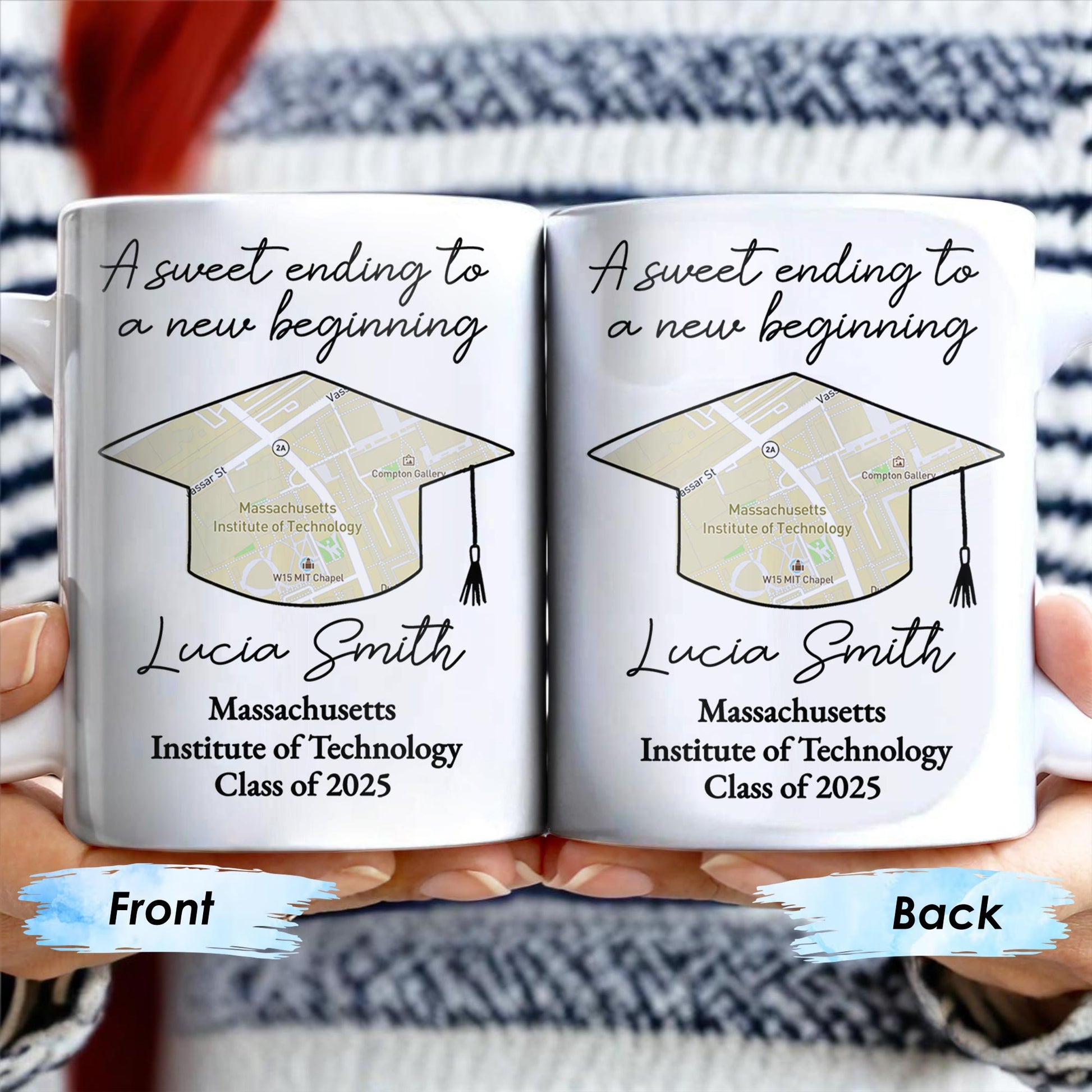 A Sweet Ending To A New Beginning, Graduation Cap And Diploma