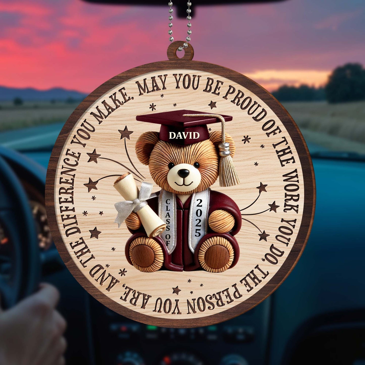 May You Be Proud Of The Work You Do, Graduation Cap, Teddy Bear
