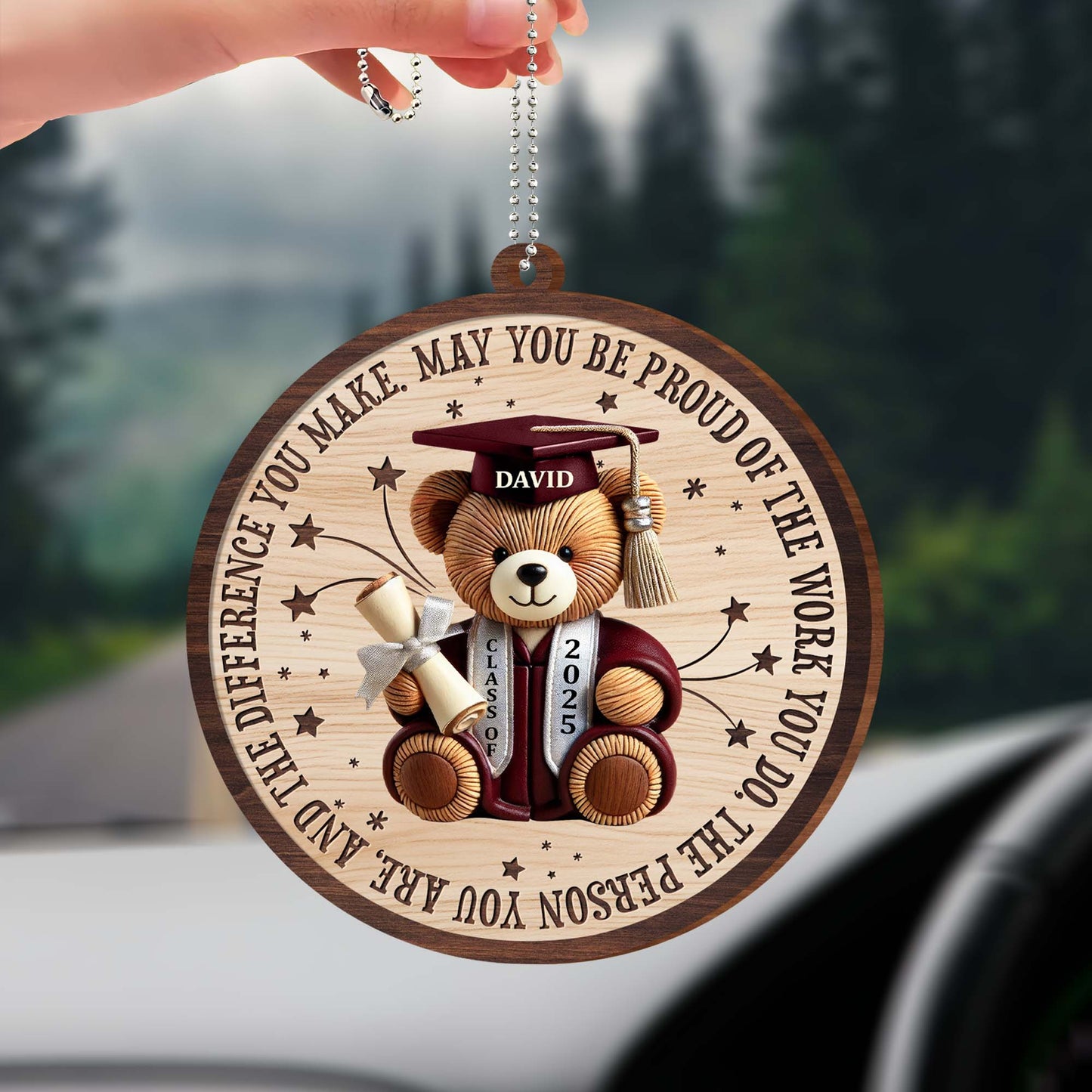 May You Be Proud Of The Work You Do, Graduation Cap, Teddy Bear