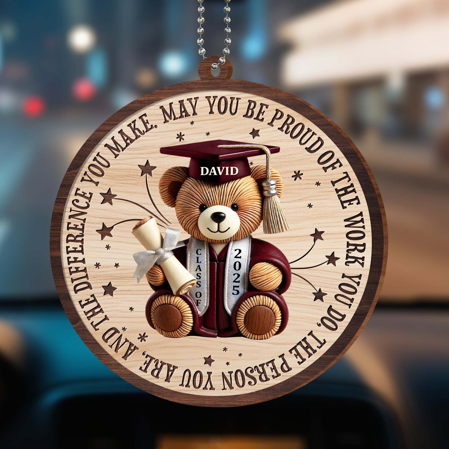 May You Be Proud Of The Work You Do, Graduation Cap, Teddy Bear