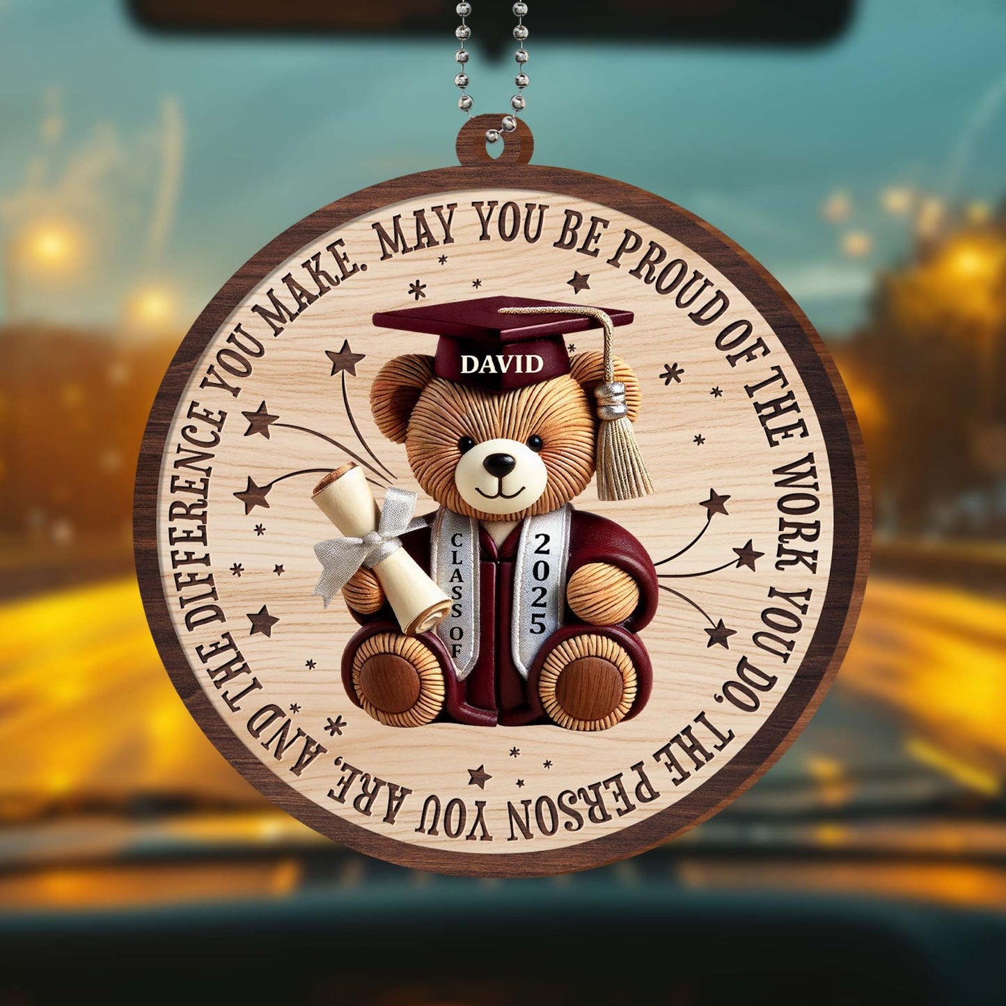 May You Be Proud Of The Work You Do, Graduation Cap, Teddy Bear