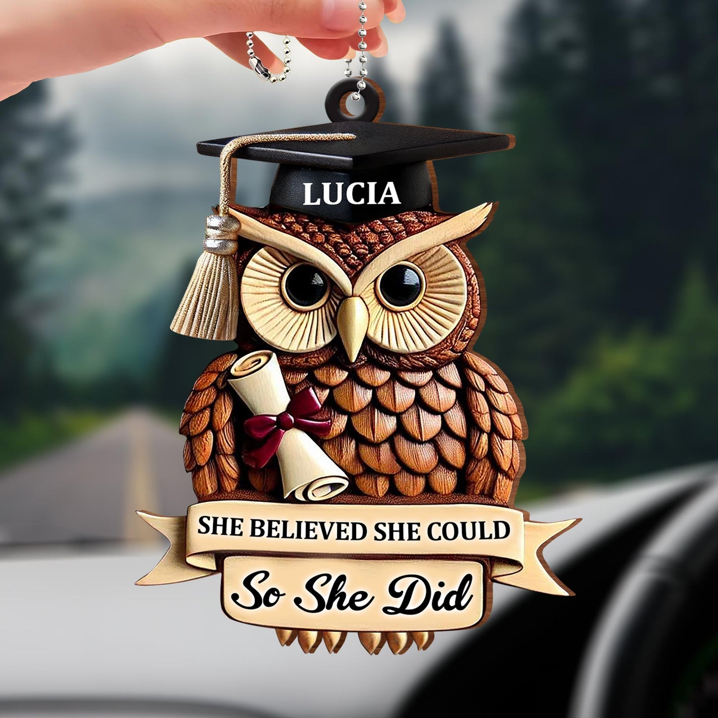 She Believed She Could So She Did, Owl With Graduation Cap
