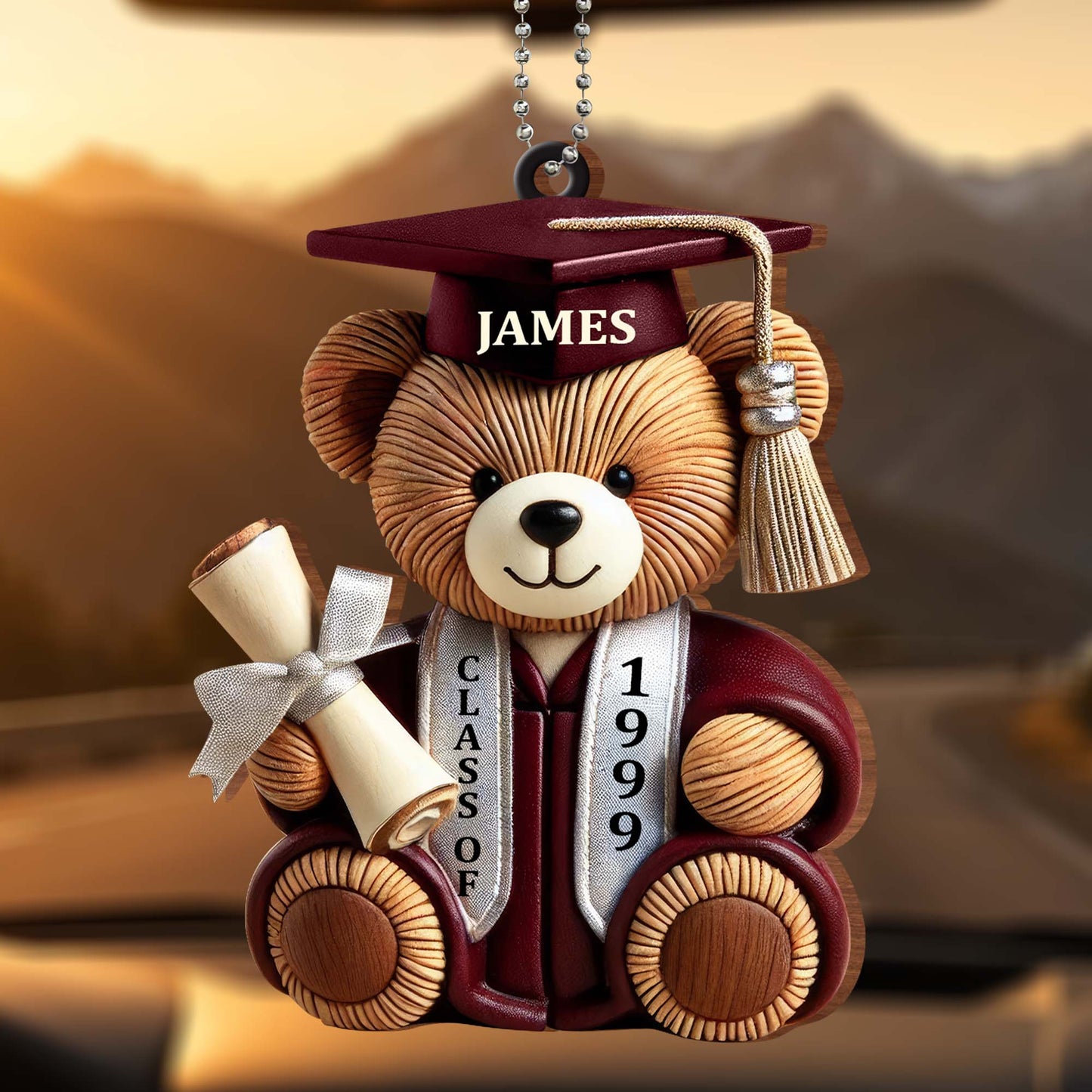 Class Of 1999, Graduation Cap, Diploma, Teddy Bear