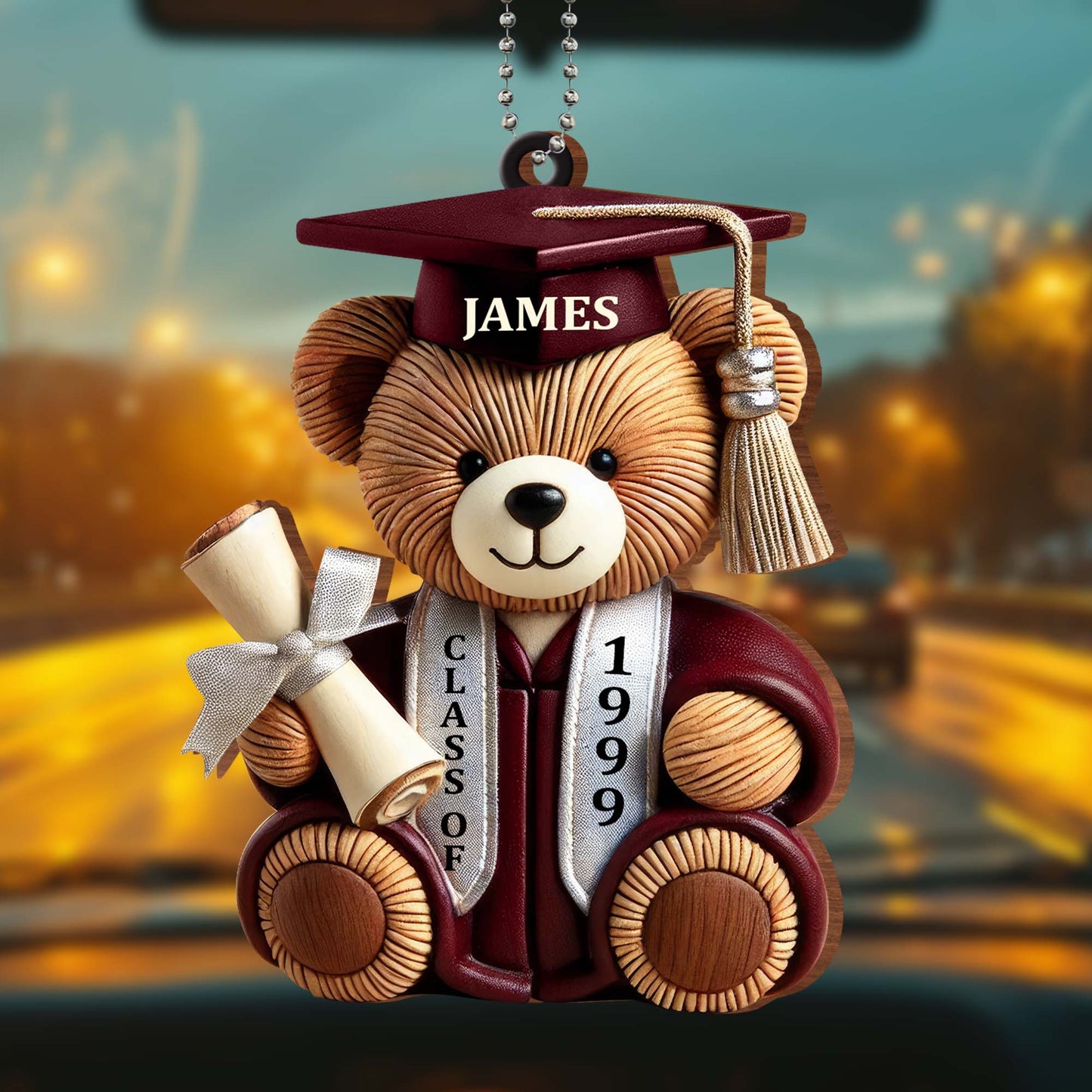 Class Of 1999, Graduation Cap, Diploma, Teddy Bear