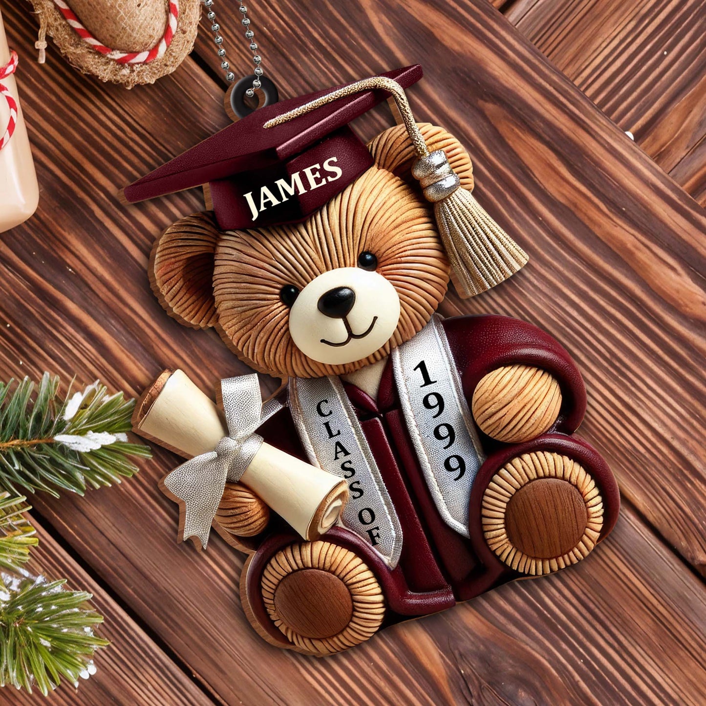 Class Of 1999, Graduation Cap, Diploma, Teddy Bear