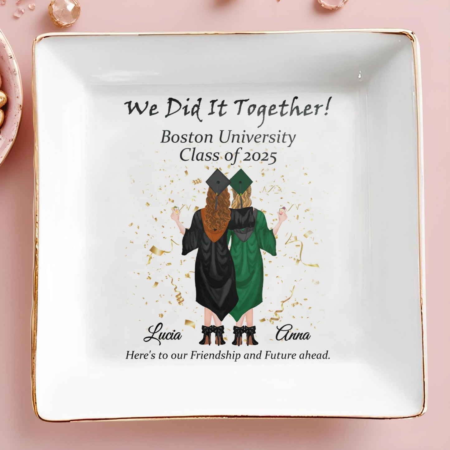 We Did It Together, Graduation Cap and Confetti
