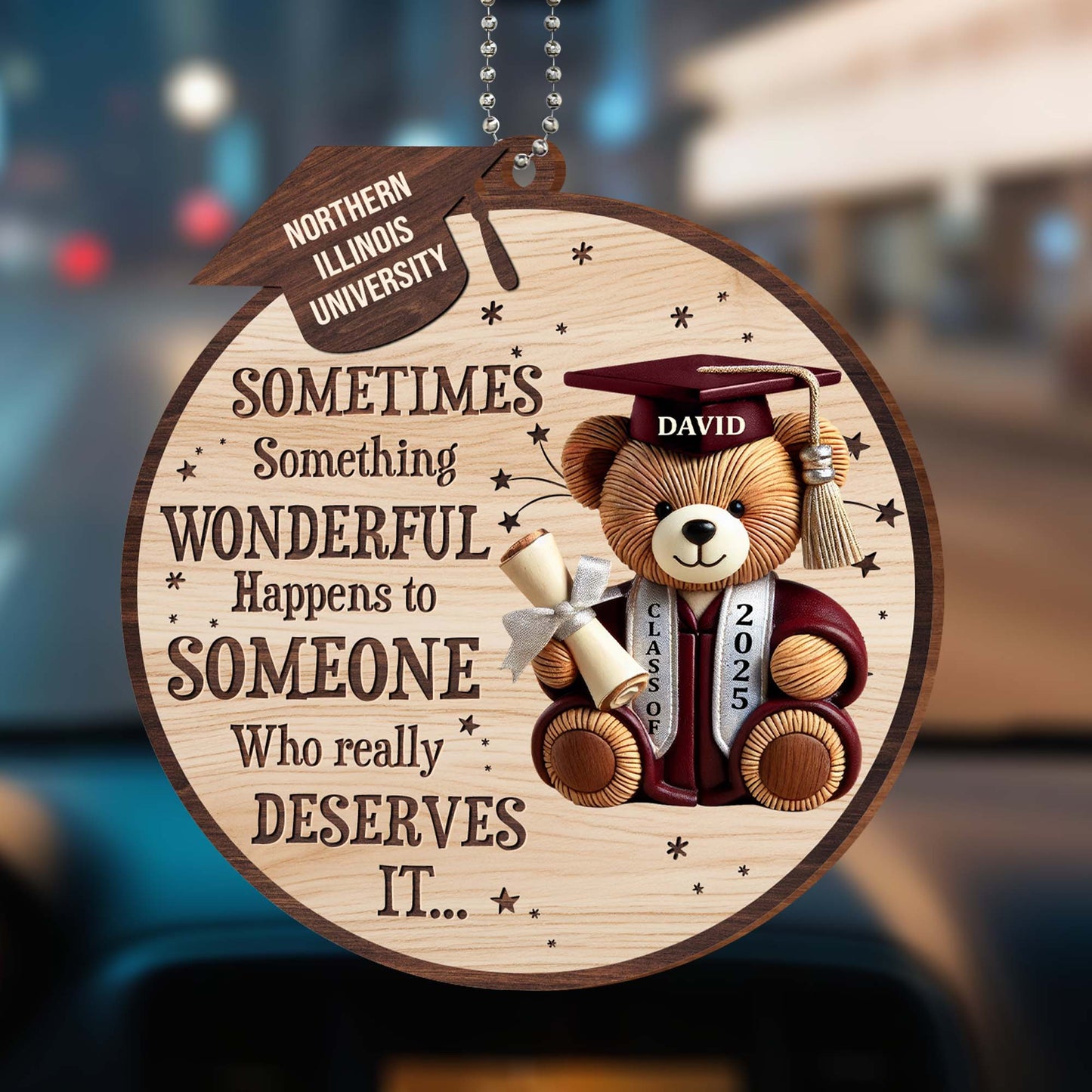 Sometimes Something Wonderful Happens, Teddy Bear and Graduation Cap