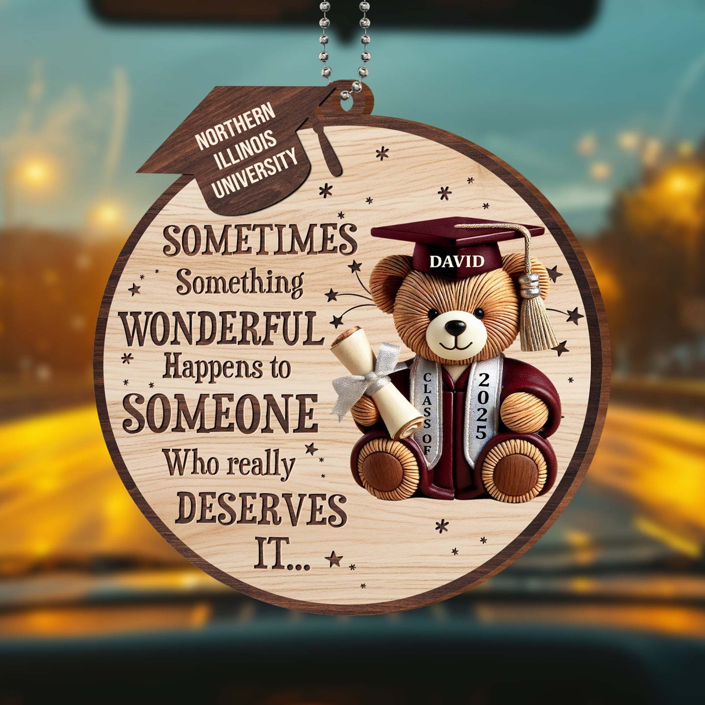 Sometimes Something Wonderful Happens, Teddy Bear and Graduation Cap