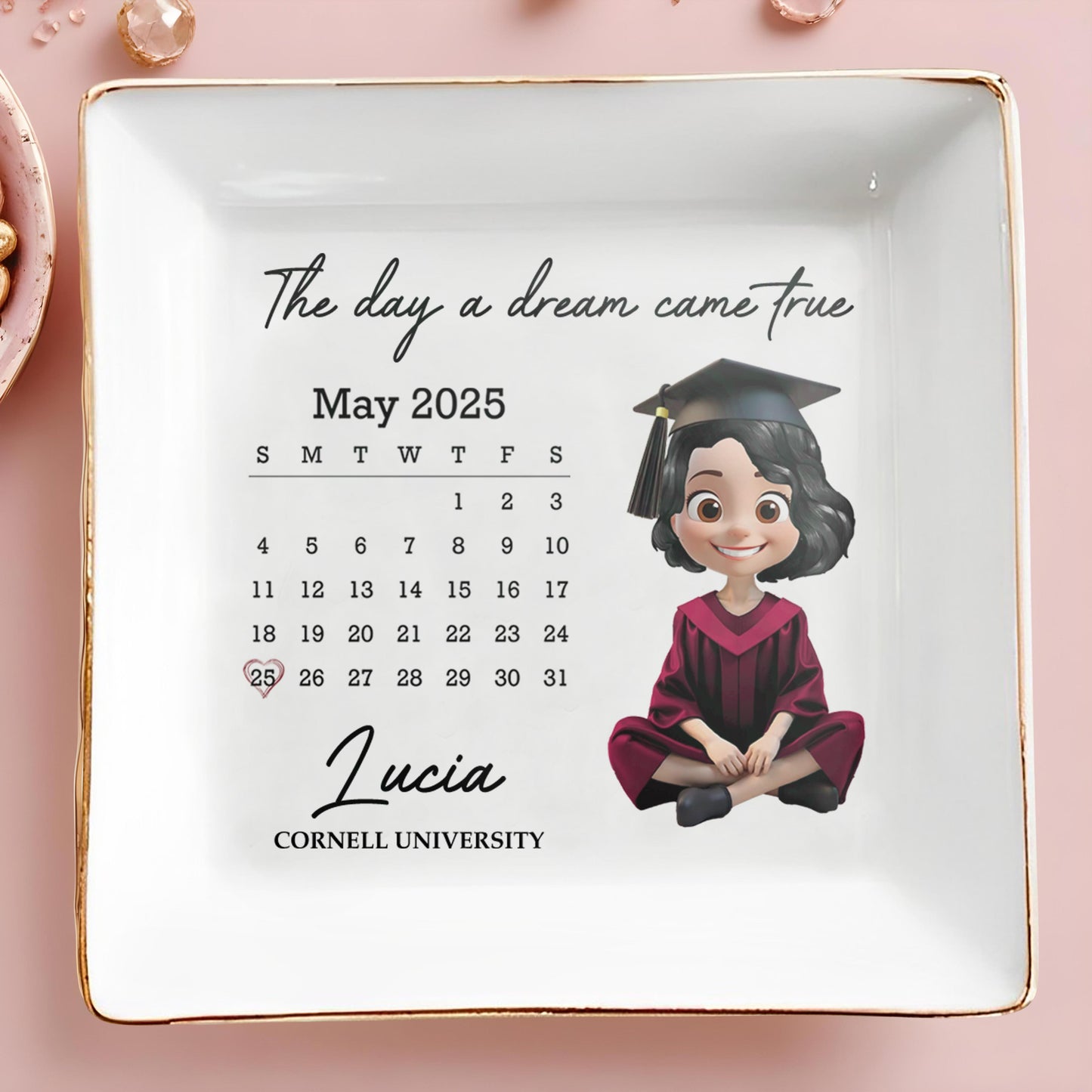 The Day A Dream Came True, Graduation Cap And Calendar