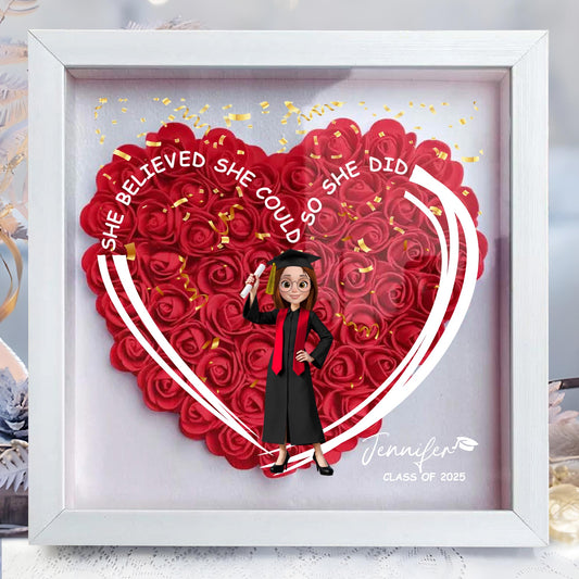 She Believed She Could So She Did, Roses and Graduation Cap