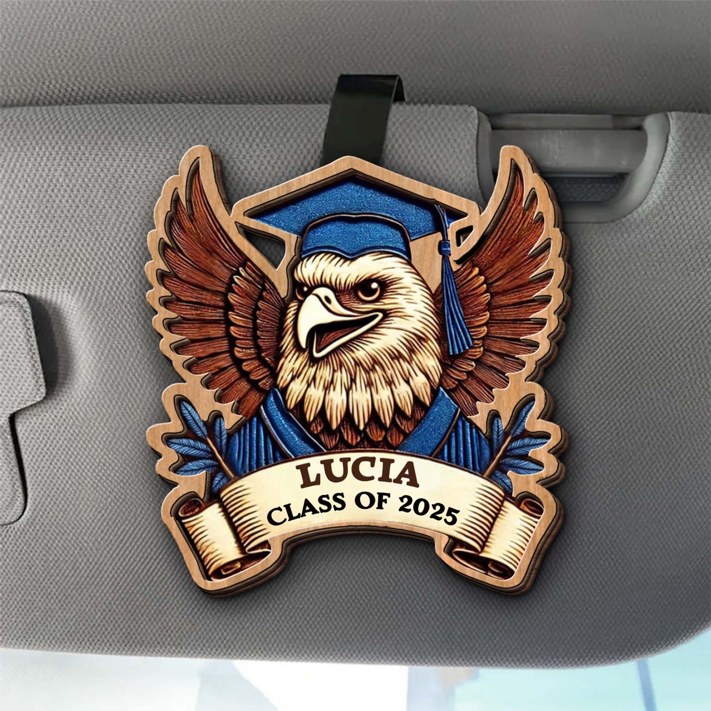 Celebrate Academic Achievements With This Graduation Eagle And Banner Design