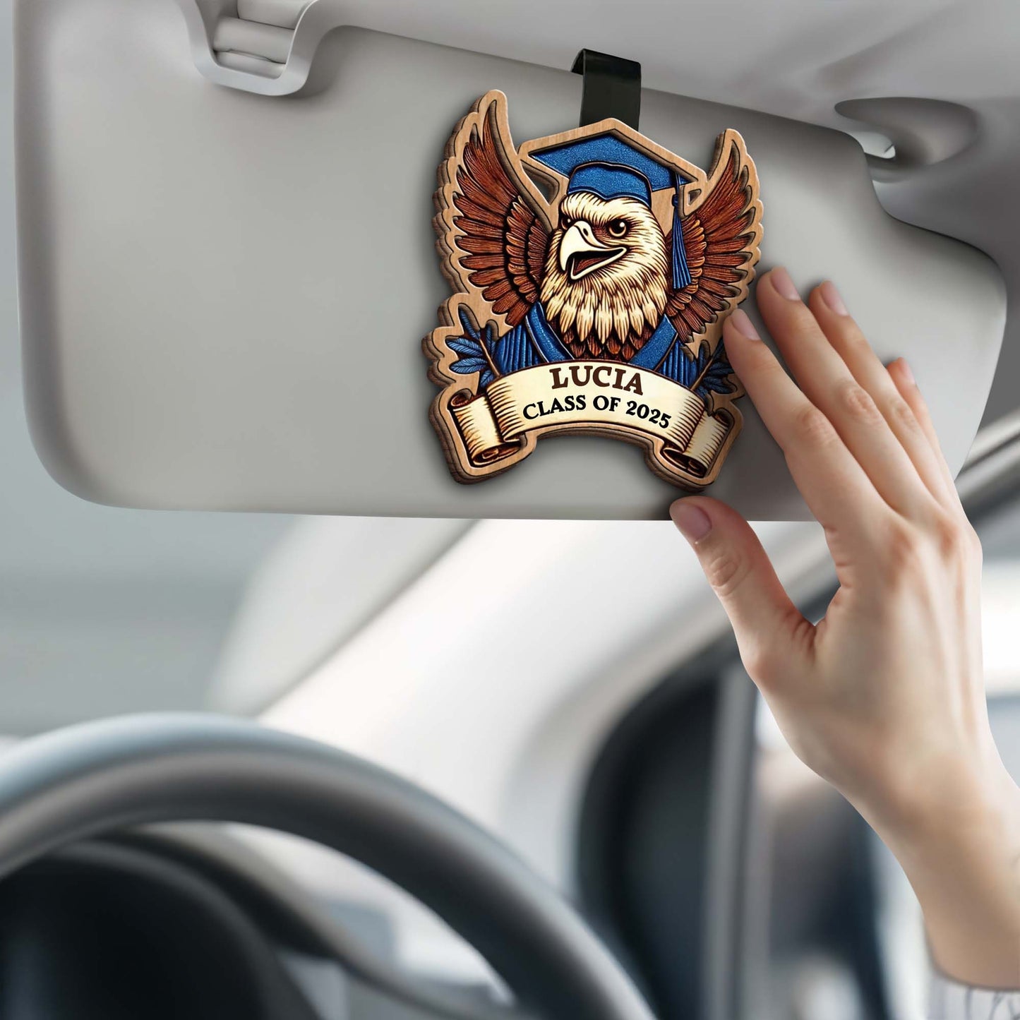 Celebrate Academic Achievements With This Graduation Eagle And Banner Design