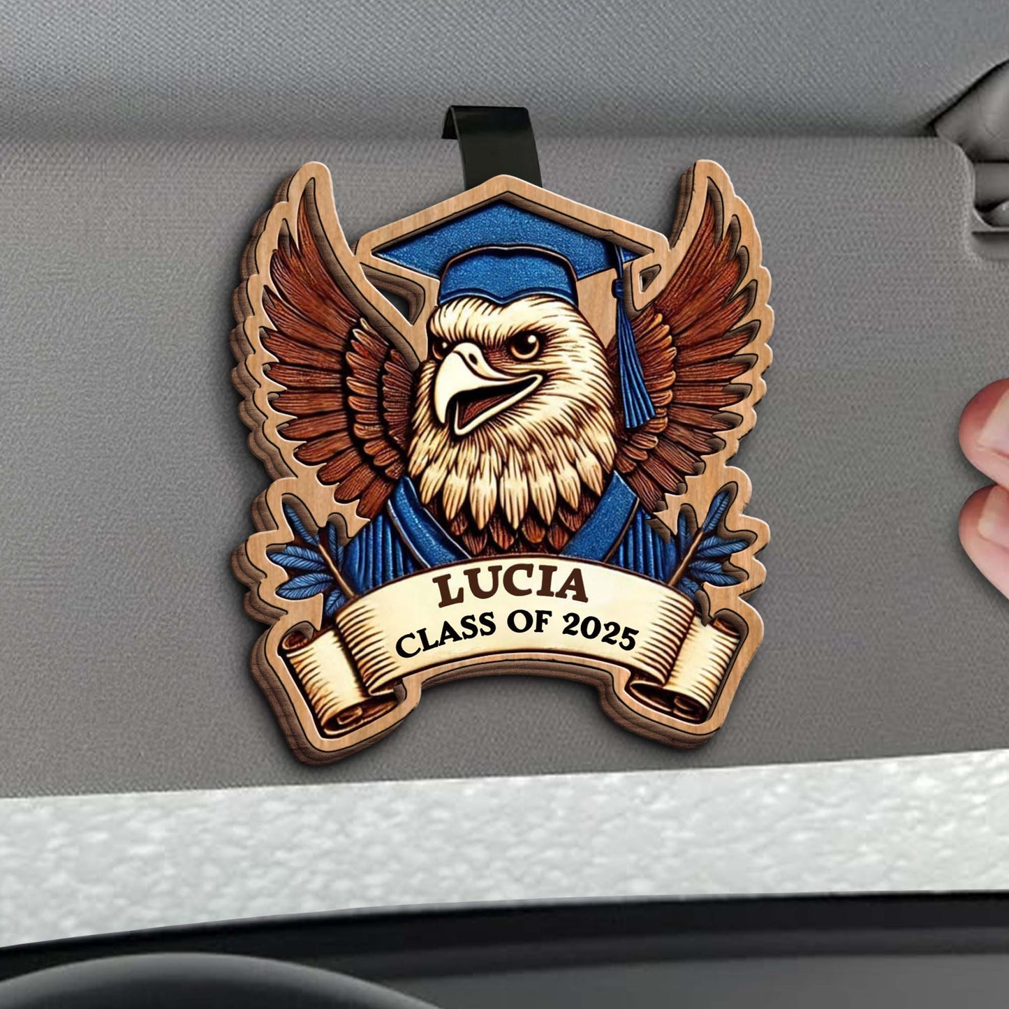 Celebrate Academic Achievements With This Graduation Eagle And Banner Design