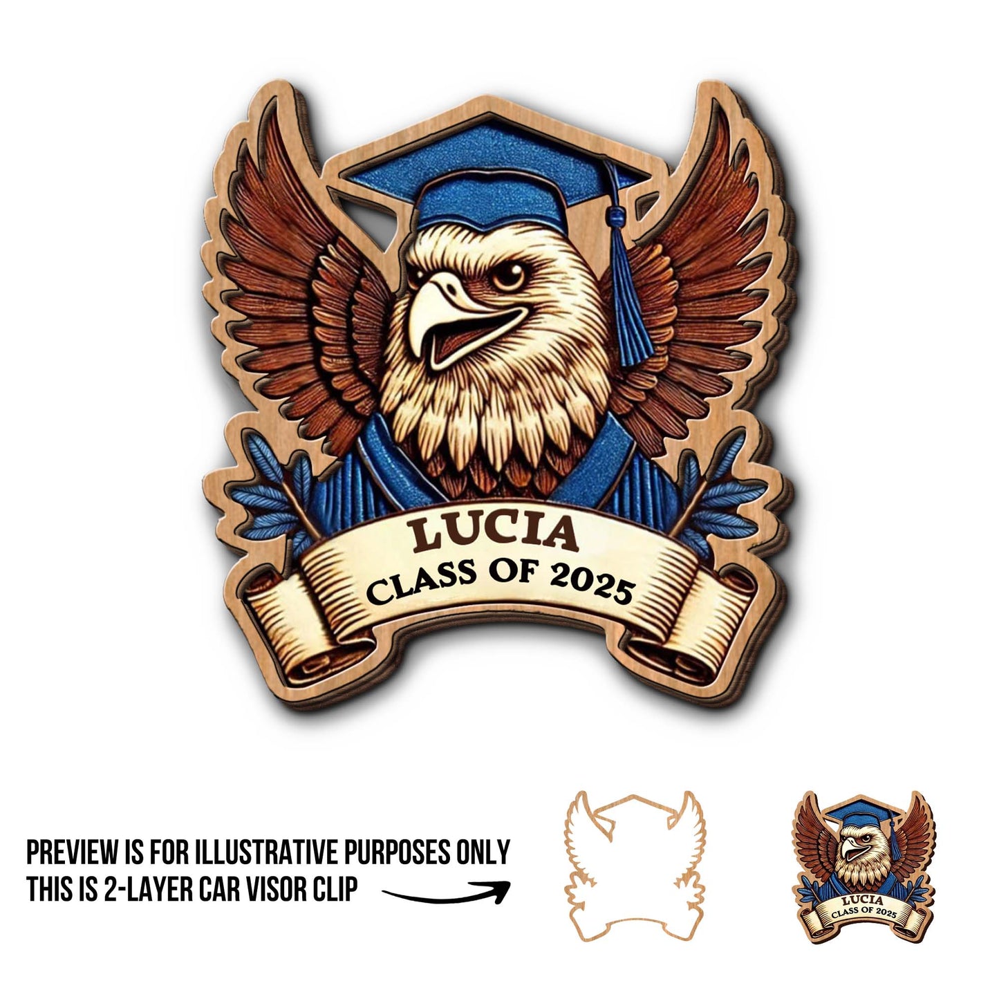 Celebrate Academic Achievements With This Graduation Eagle And Banner Design