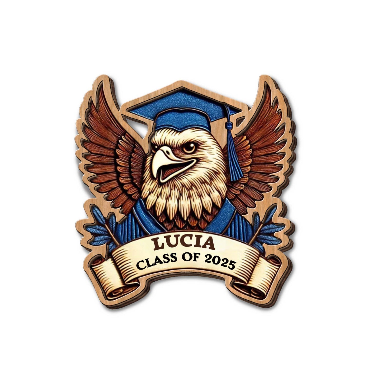 Celebrate Academic Achievements With This Graduation Eagle And Banner Design