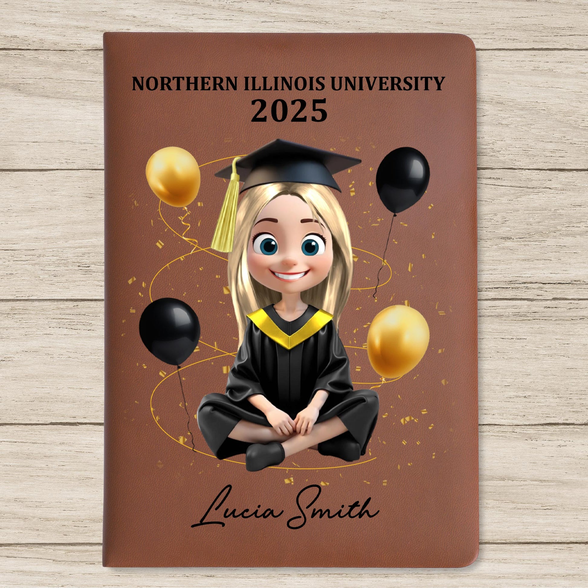 Northern Illinois University 2025, Graduation Cap and Balloons
