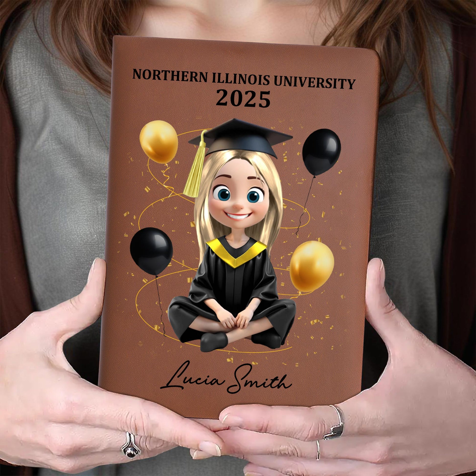 Northern Illinois University 2025, Graduation Cap and Balloons