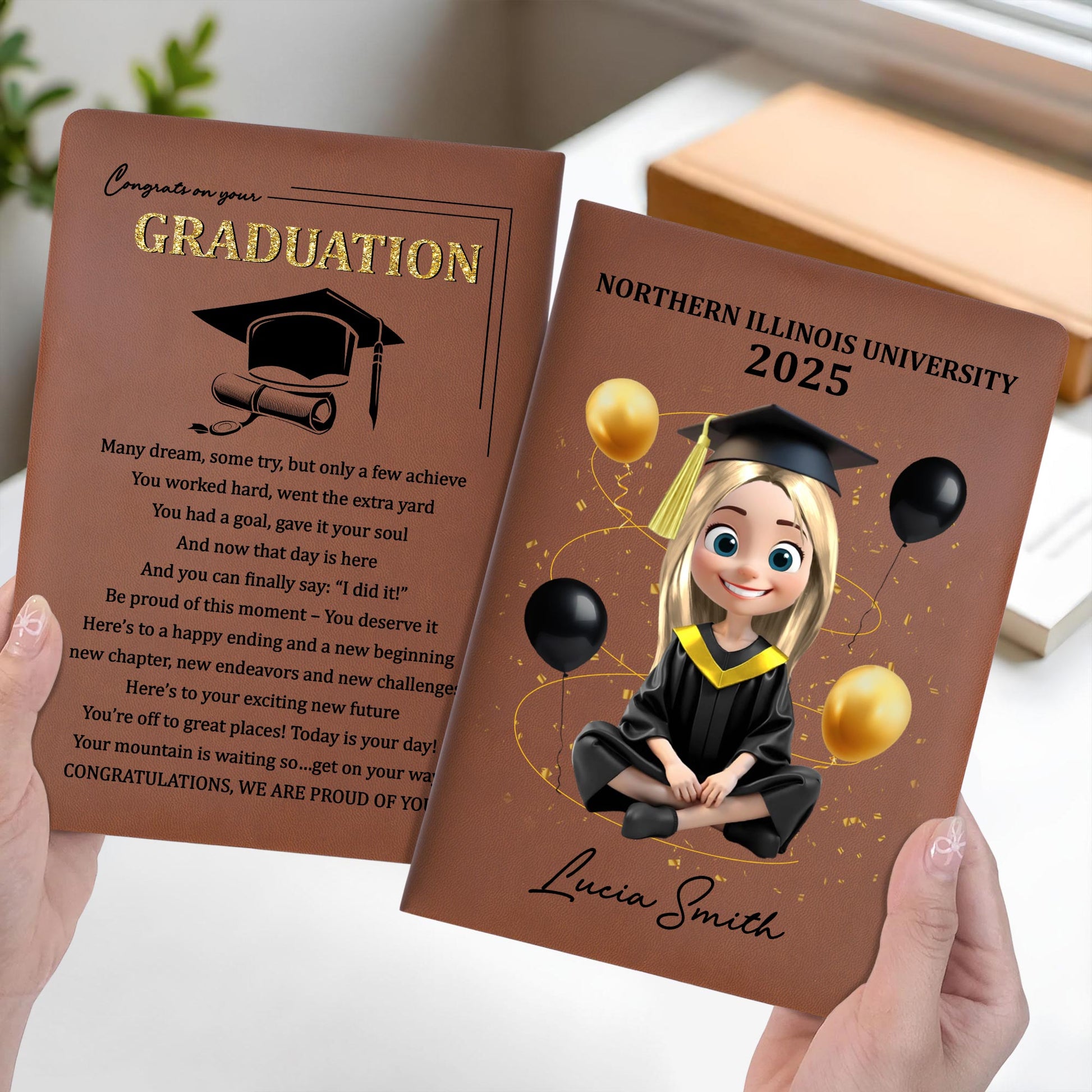 Northern Illinois University 2025, Graduation Cap and Balloons