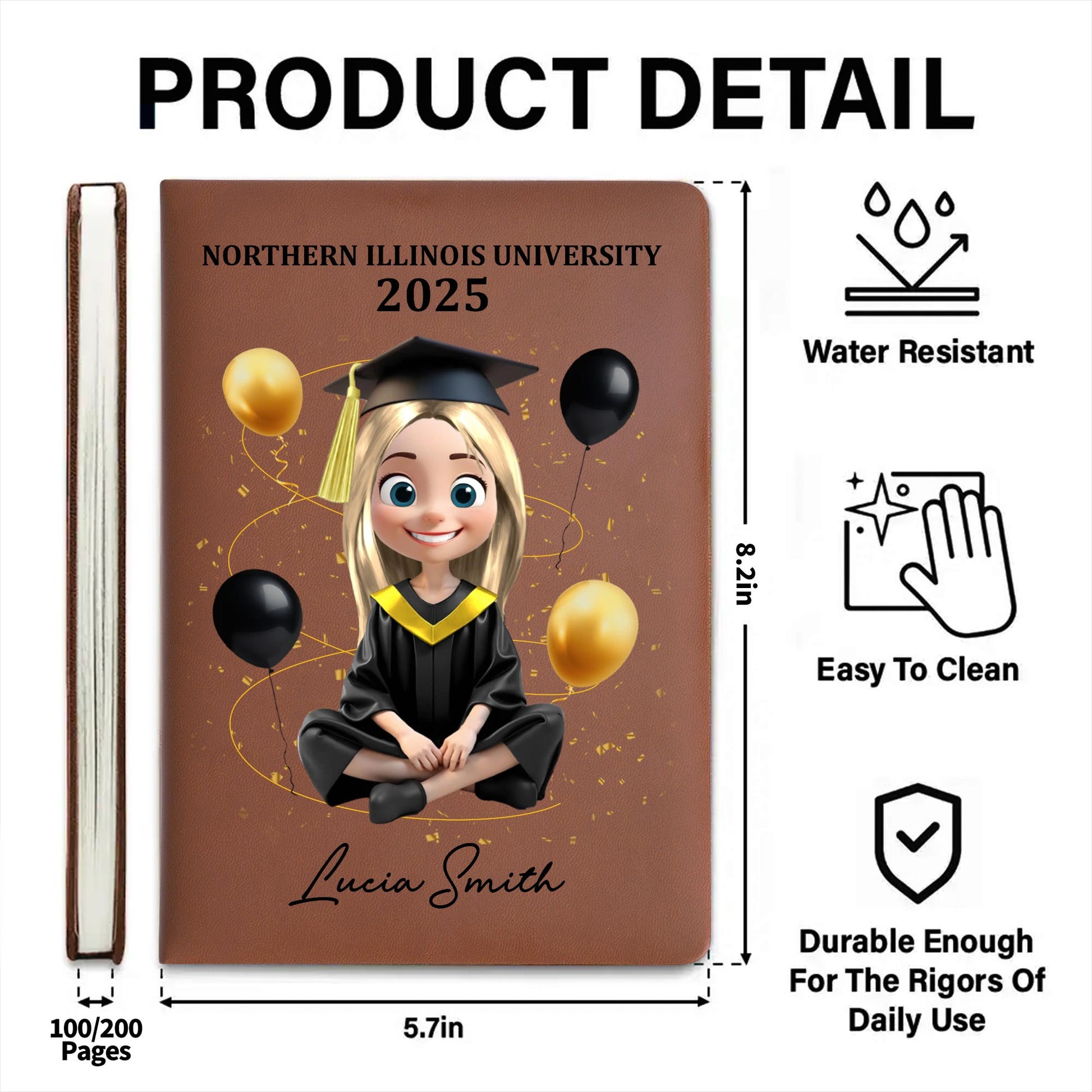 Northern Illinois University 2025, Graduation Cap and Balloons