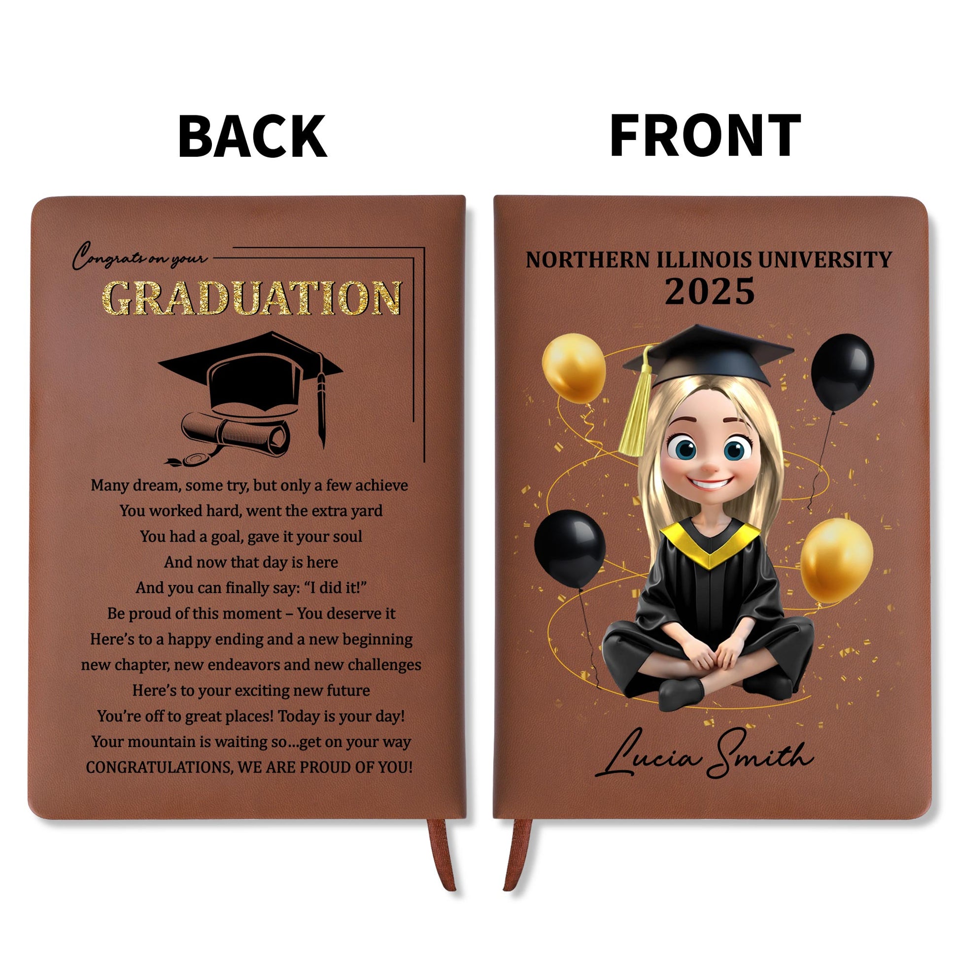 Northern Illinois University 2025, Graduation Cap and Balloons
