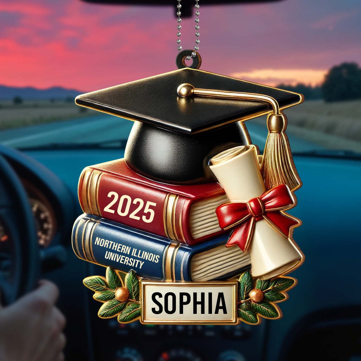 Celebrate Your Achievement, Graduation Cap and Books