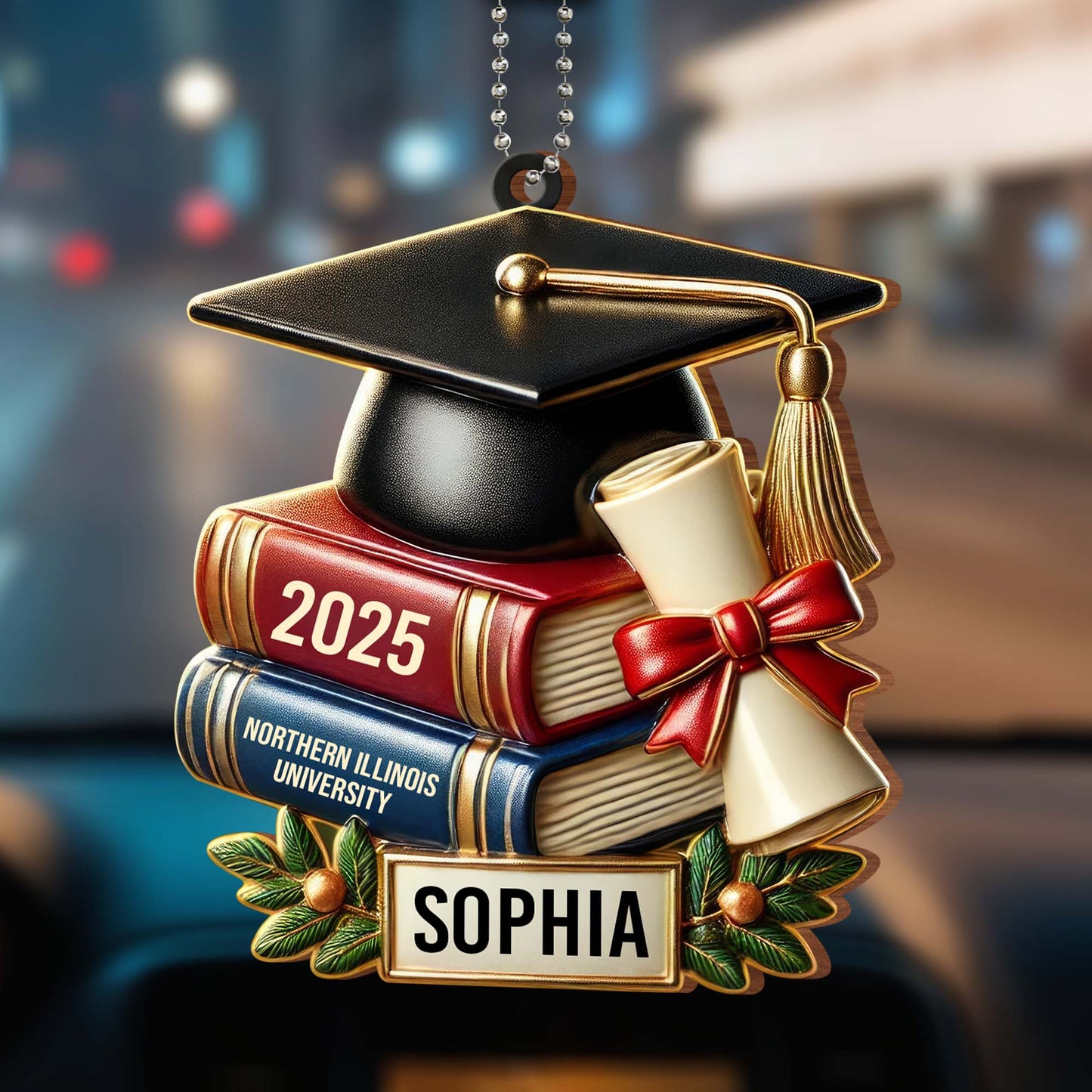 Celebrate Your Achievement, Graduation Cap and Books