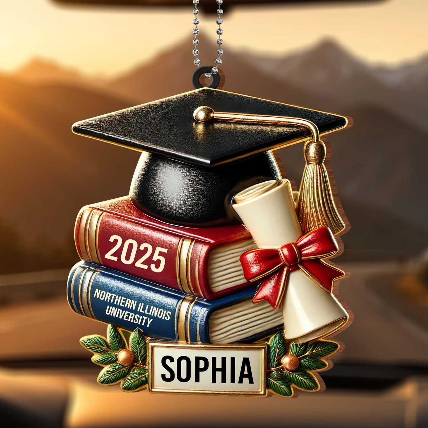 Celebrate Your Achievement, Graduation Cap and Books