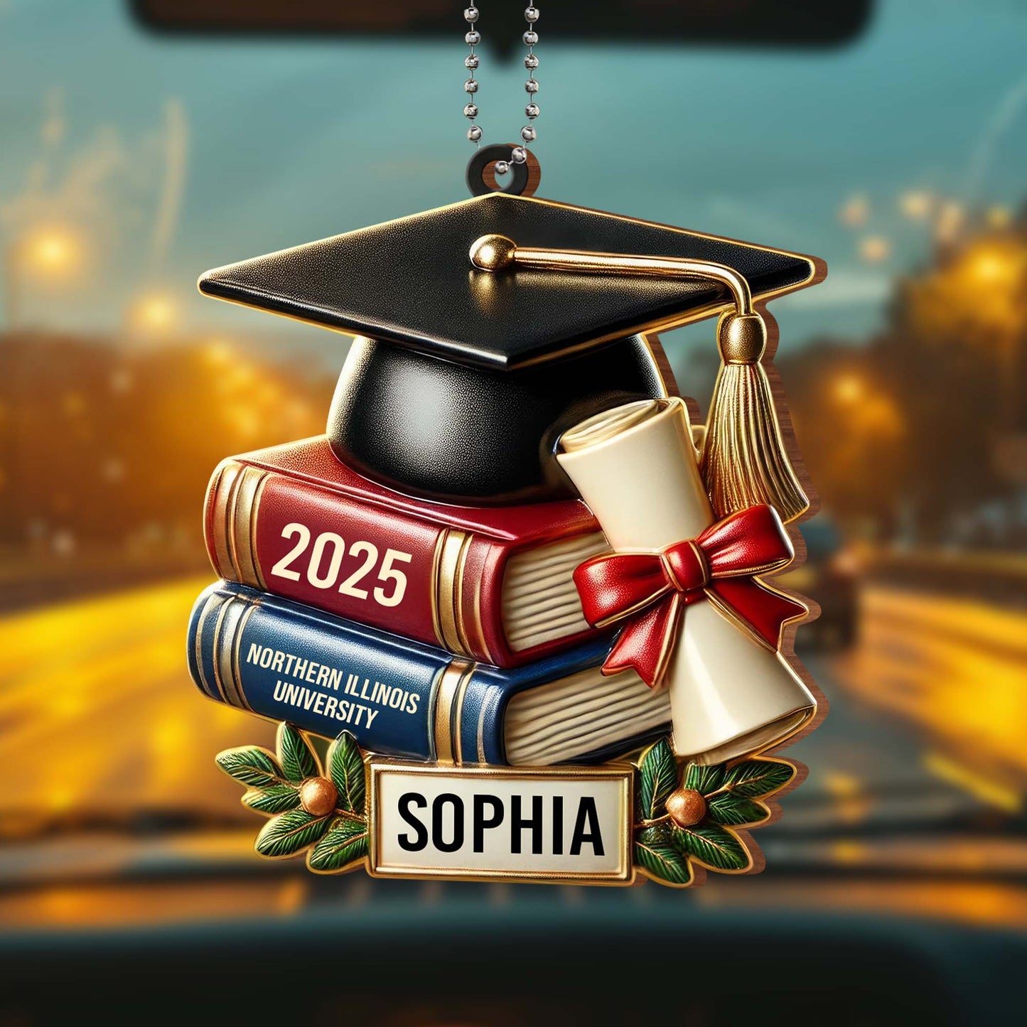 Celebrate Your Achievement, Graduation Cap and Books