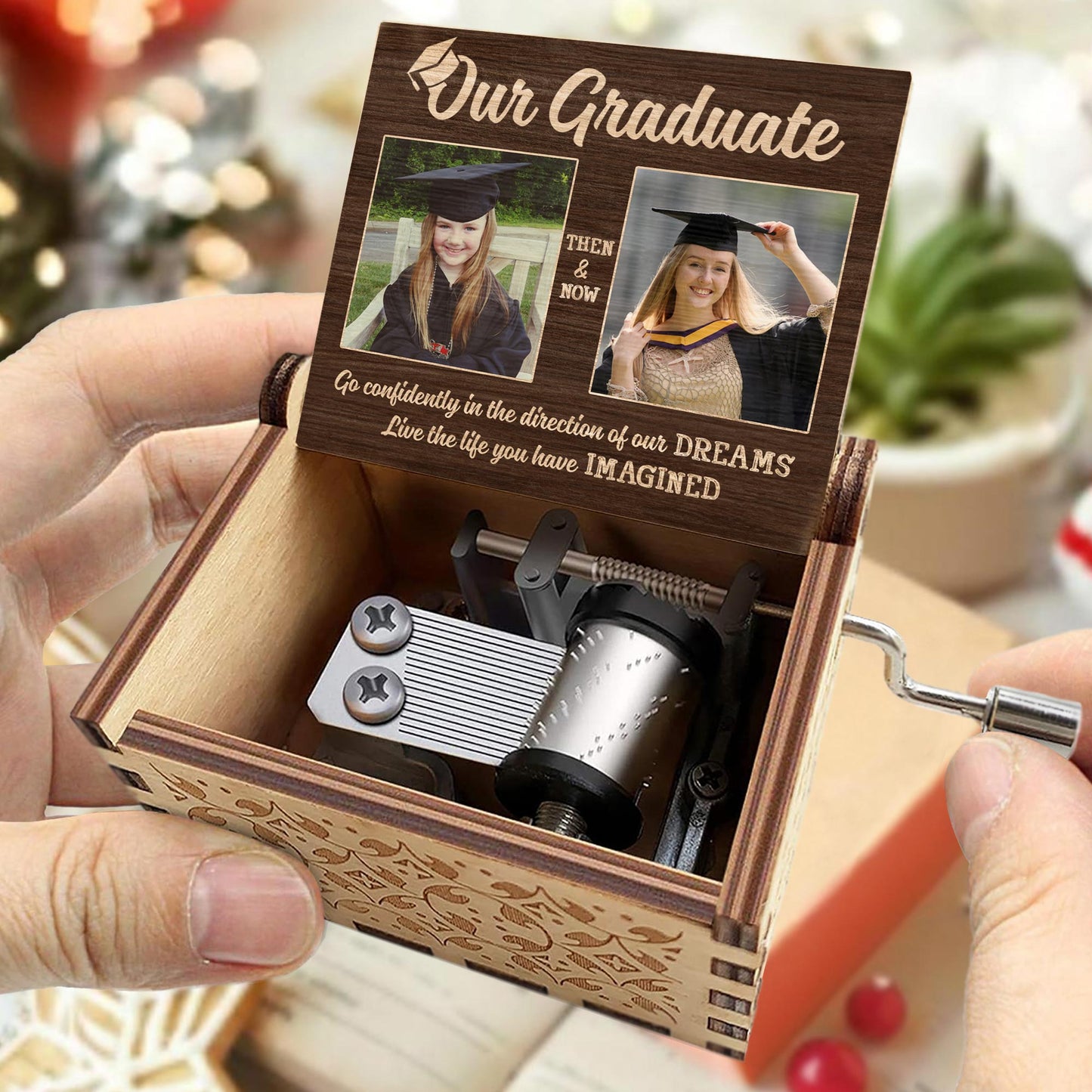 Go Confidently in the Direction of Our Dreams, Graduation Cap and Photos