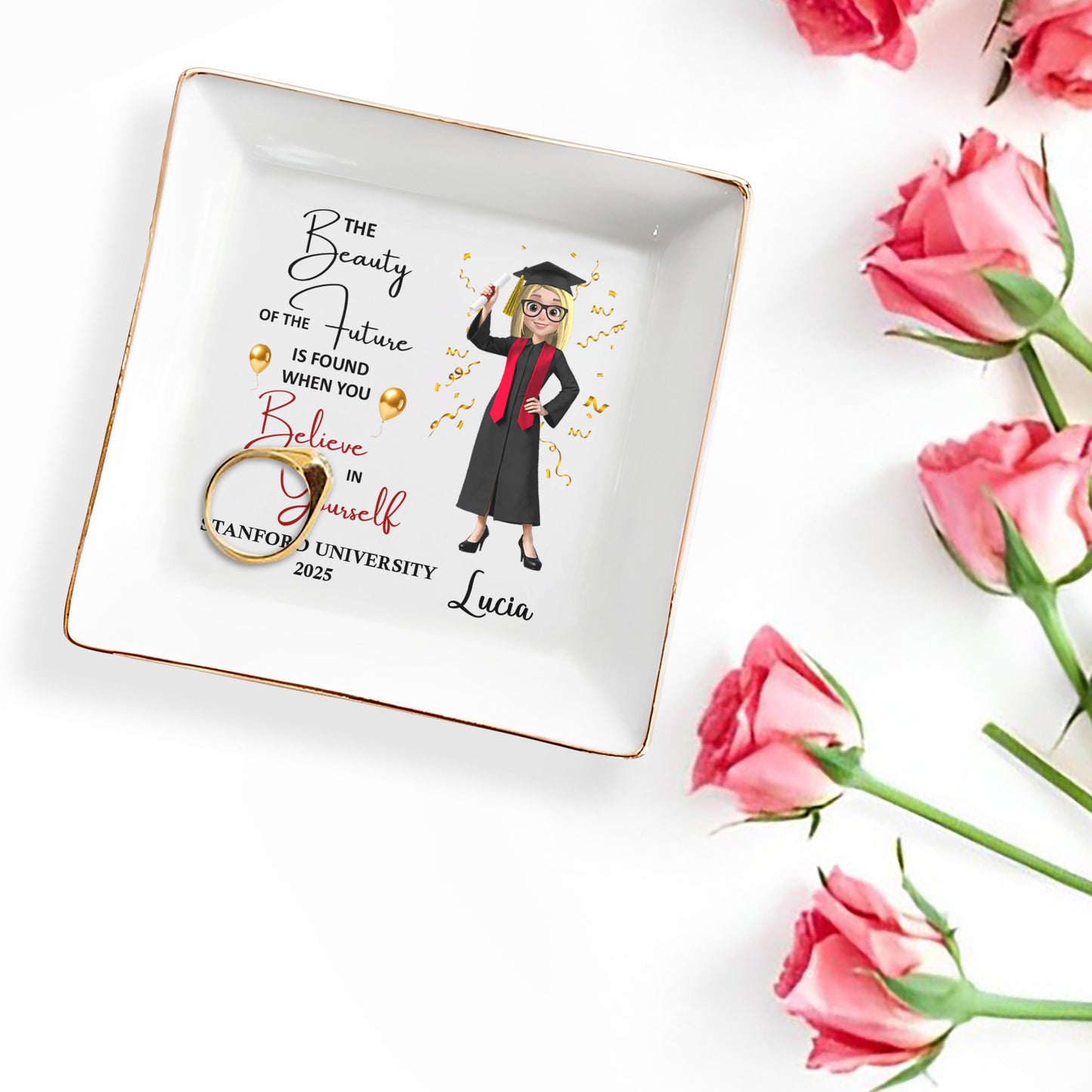 The Beauty of the Future Is Found When You Believe In Yourself, Graduate and Balloons