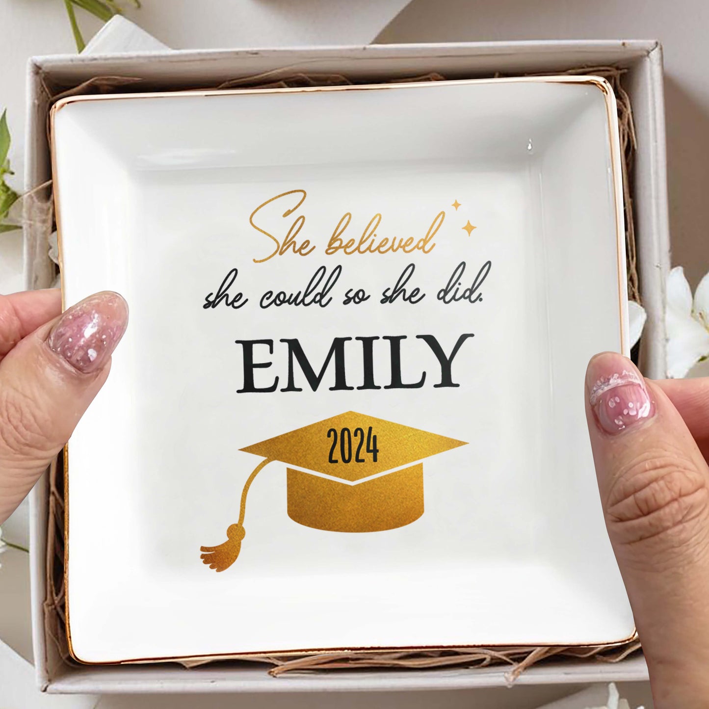 She Believed She Could So She Did, Graduation Cap