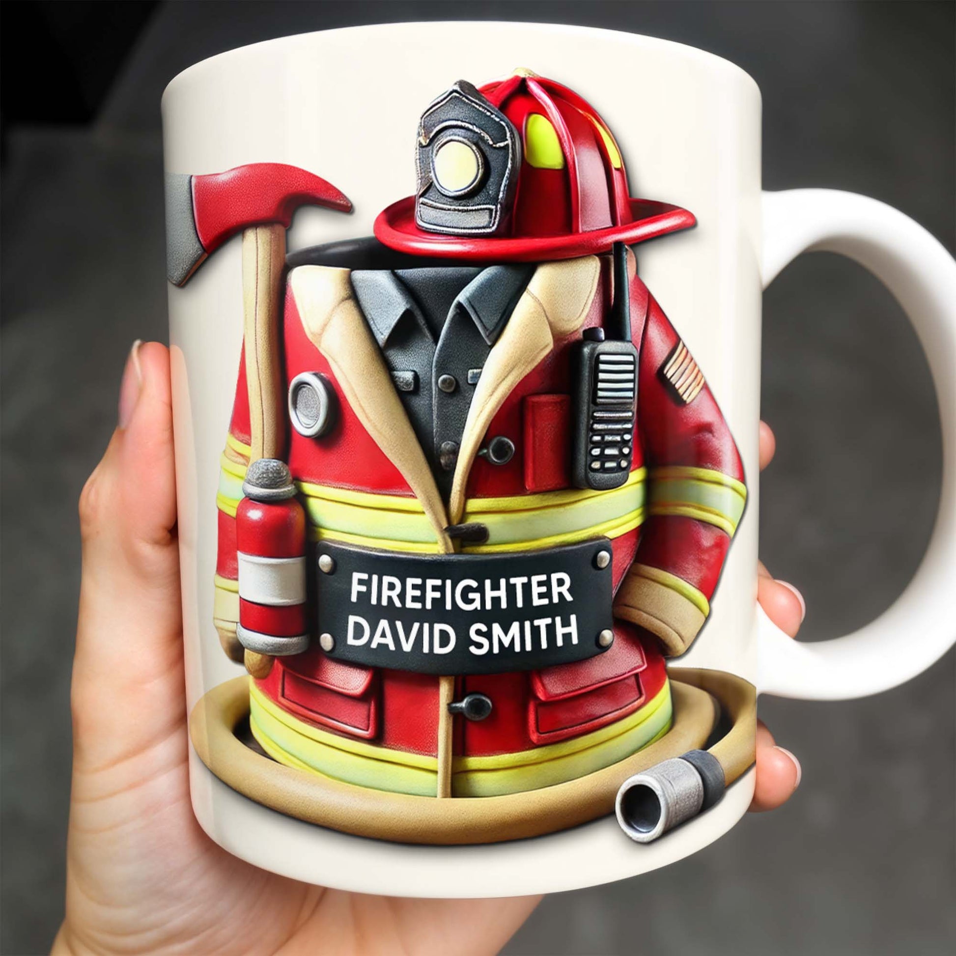 Firefighter David Smith, Gear and Helmet