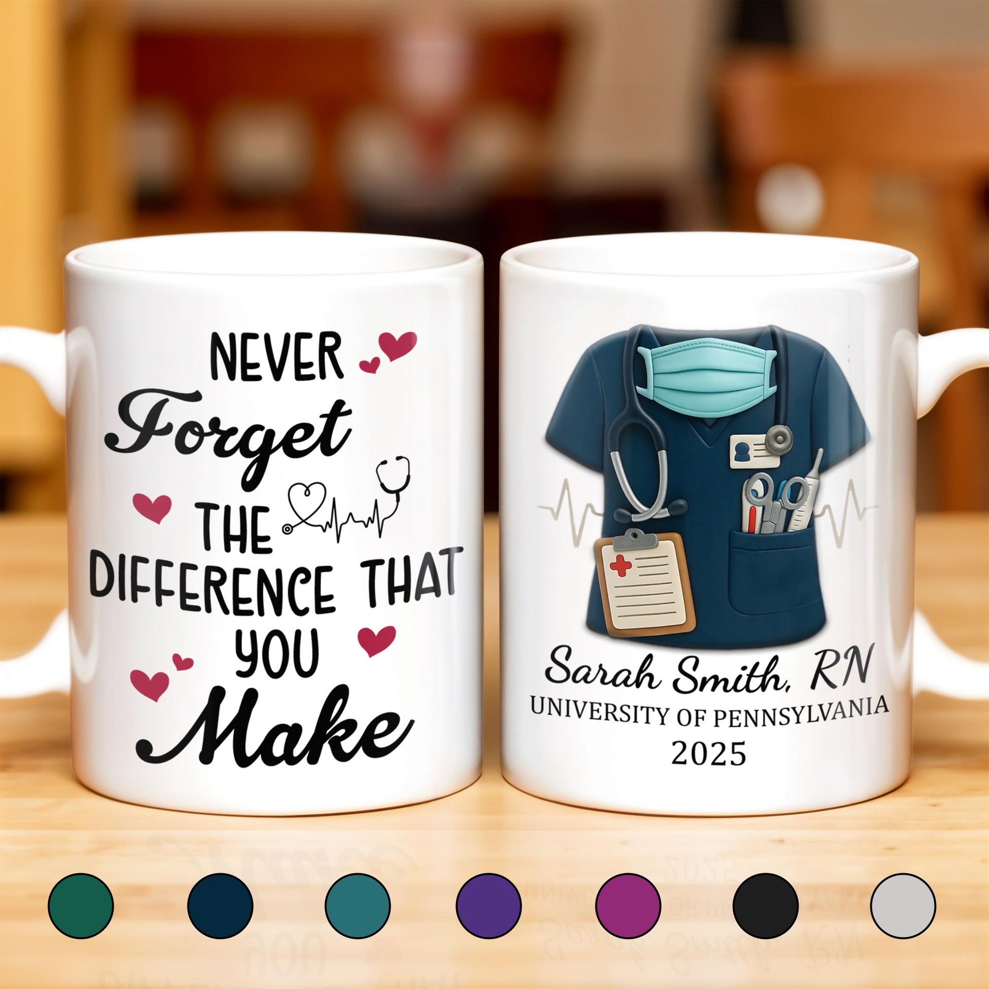 Never Forget The Difference That You Make, Heartbeat And Medical Scrubs