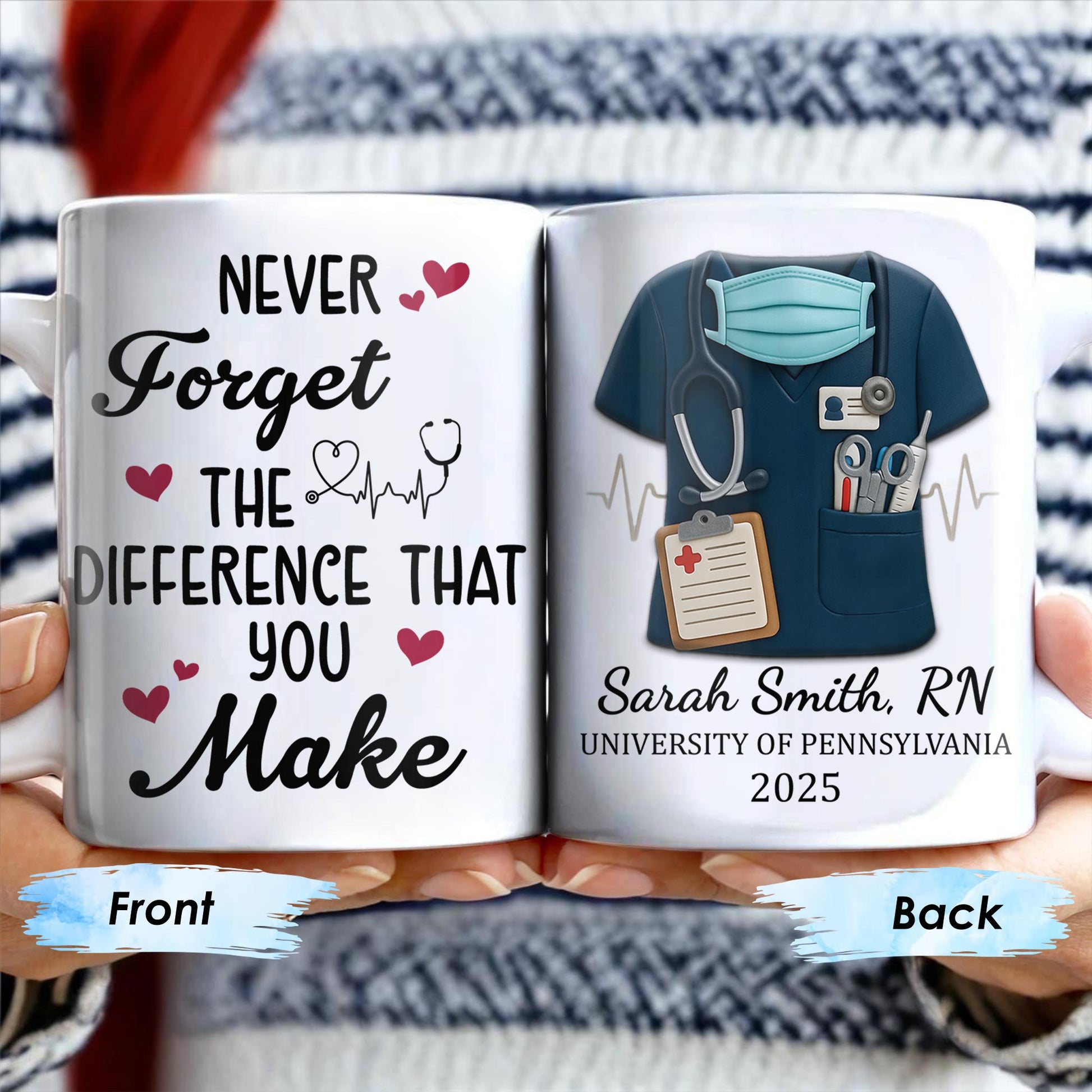 Never Forget The Difference That You Make, Heartbeat And Medical Scrubs