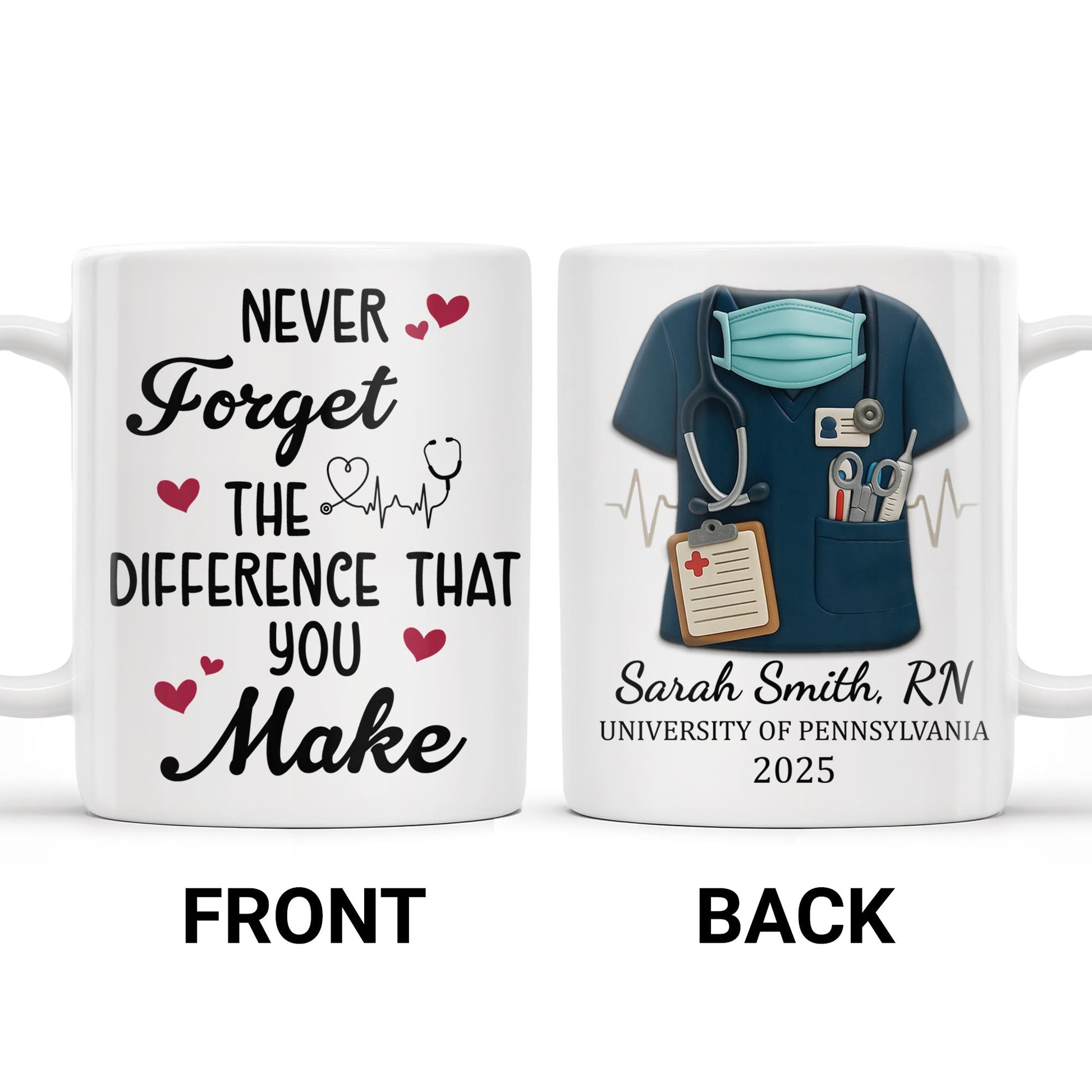 Never Forget The Difference That You Make, Heartbeat And Medical Scrubs