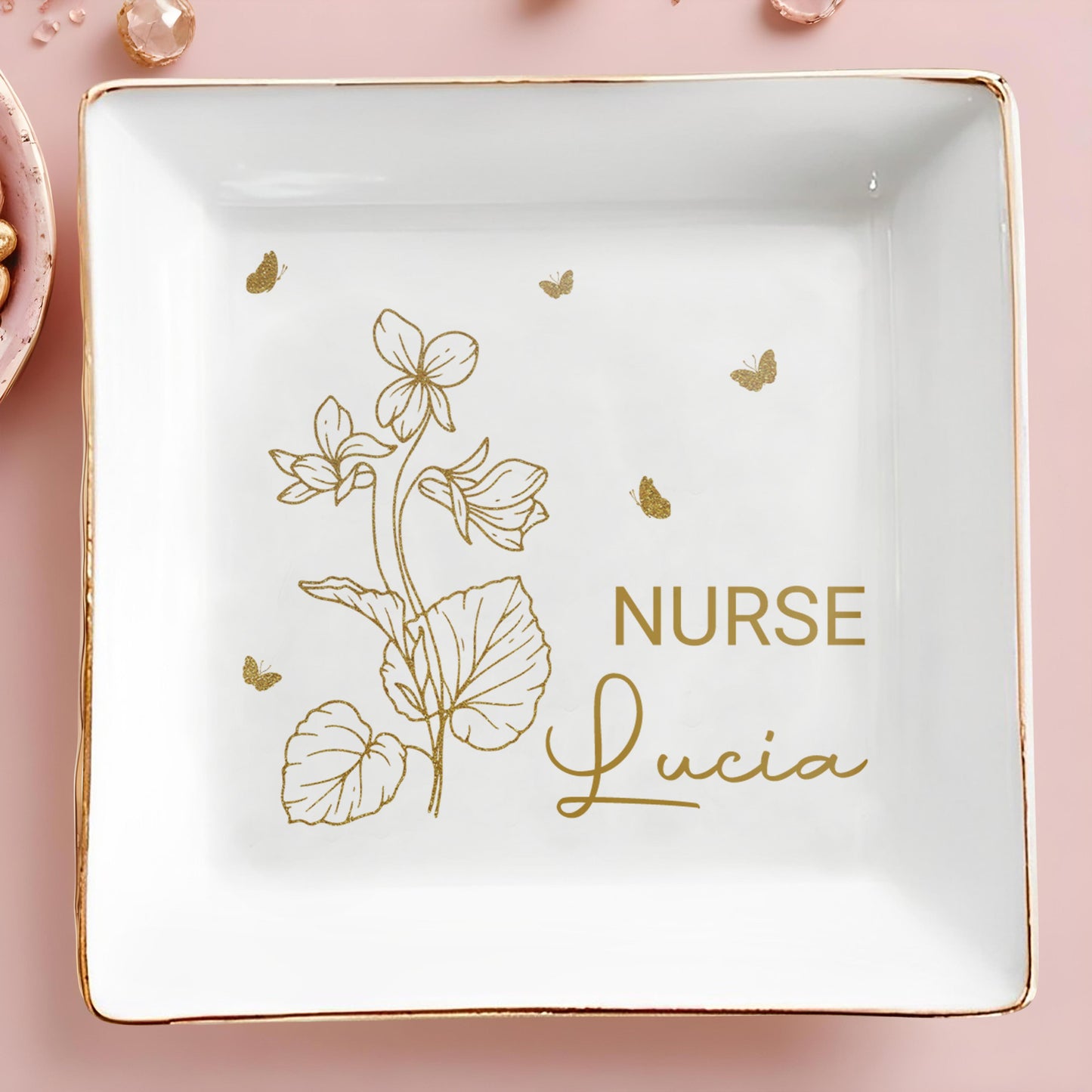 Nurse Lucia, Flowers and Butterflies